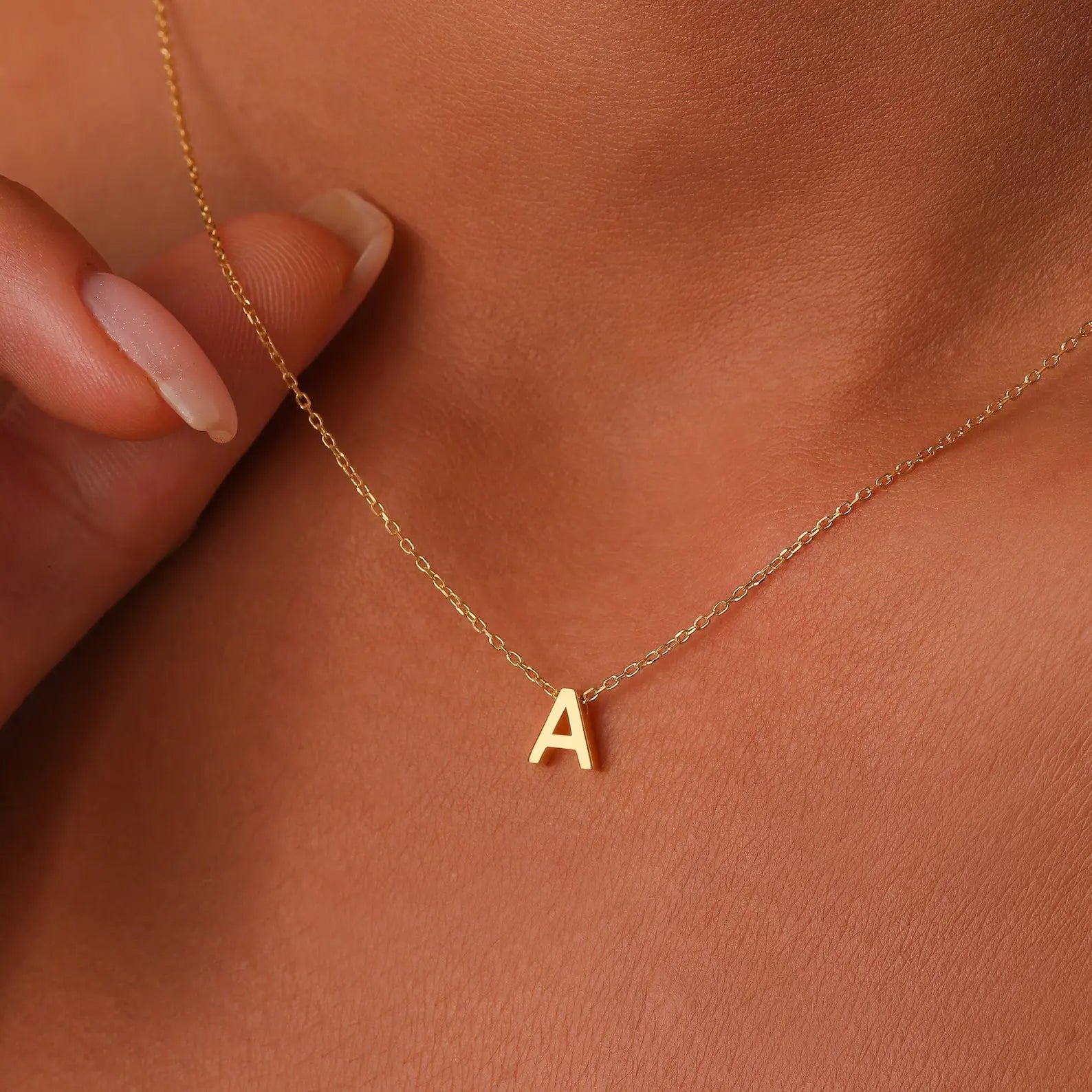 Real Gold Initial Necklace – A Personal Touch of Luxur
