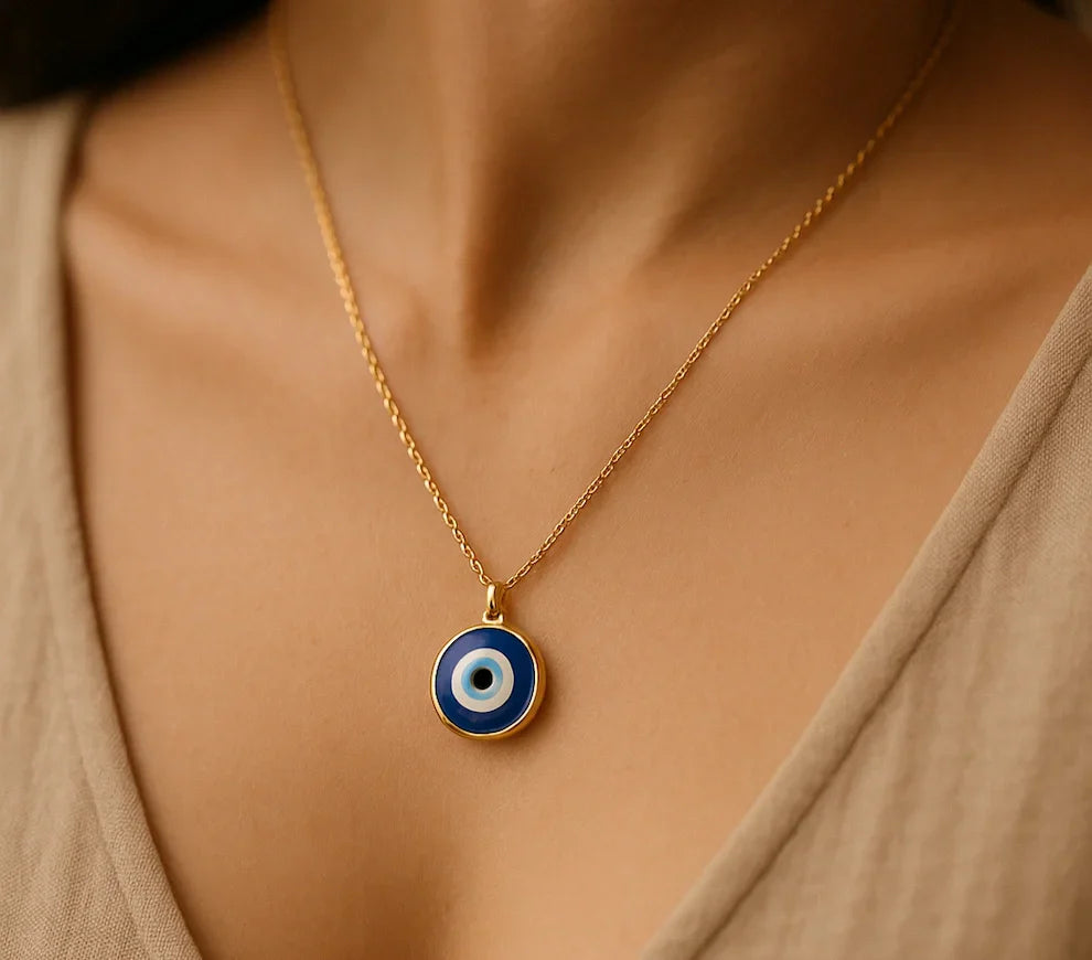 Why Everyone’s Loving the Gold Turkish Eye Necklace