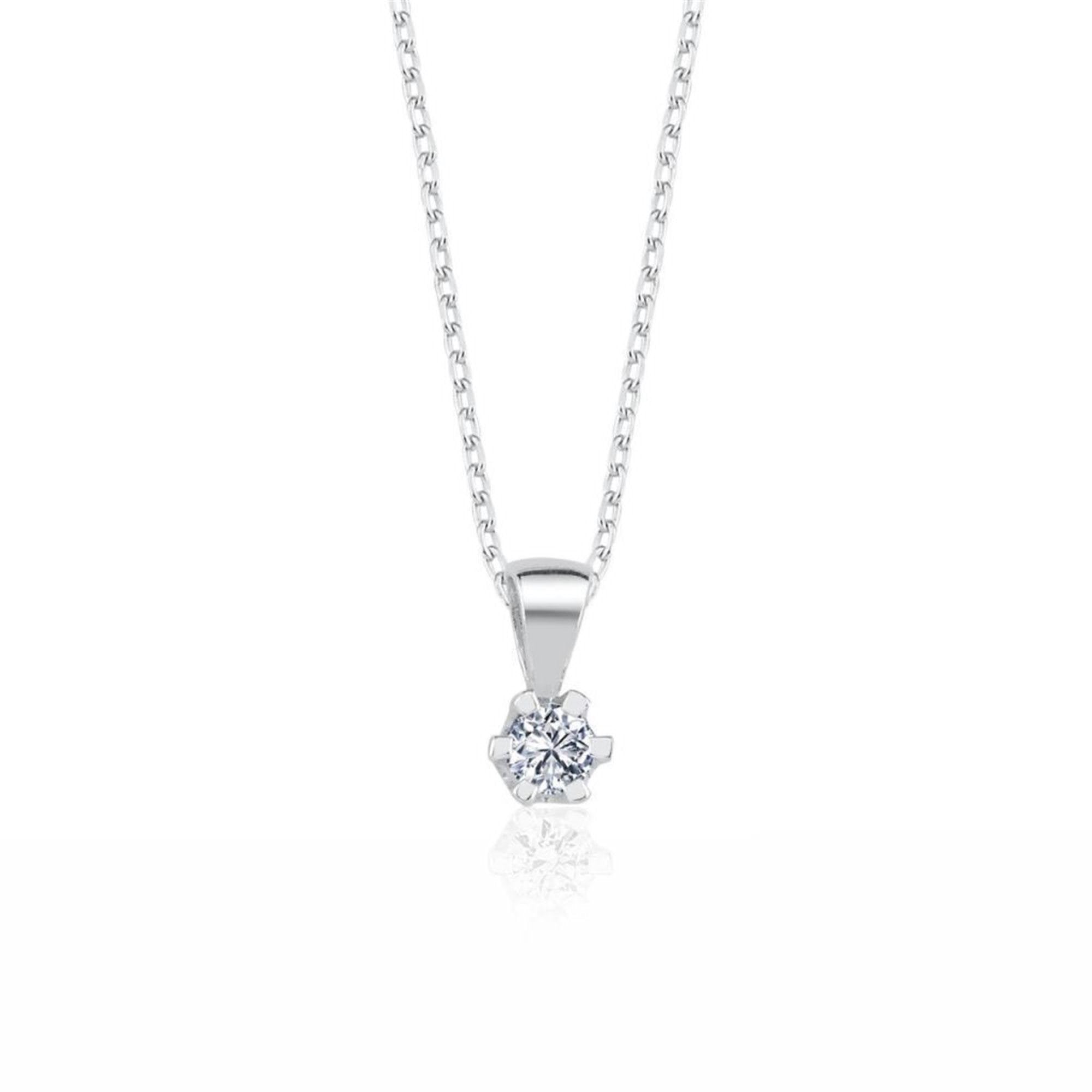 0.20 Ct Effective Diamond Fairytale Sparkle Solitaire Necklace