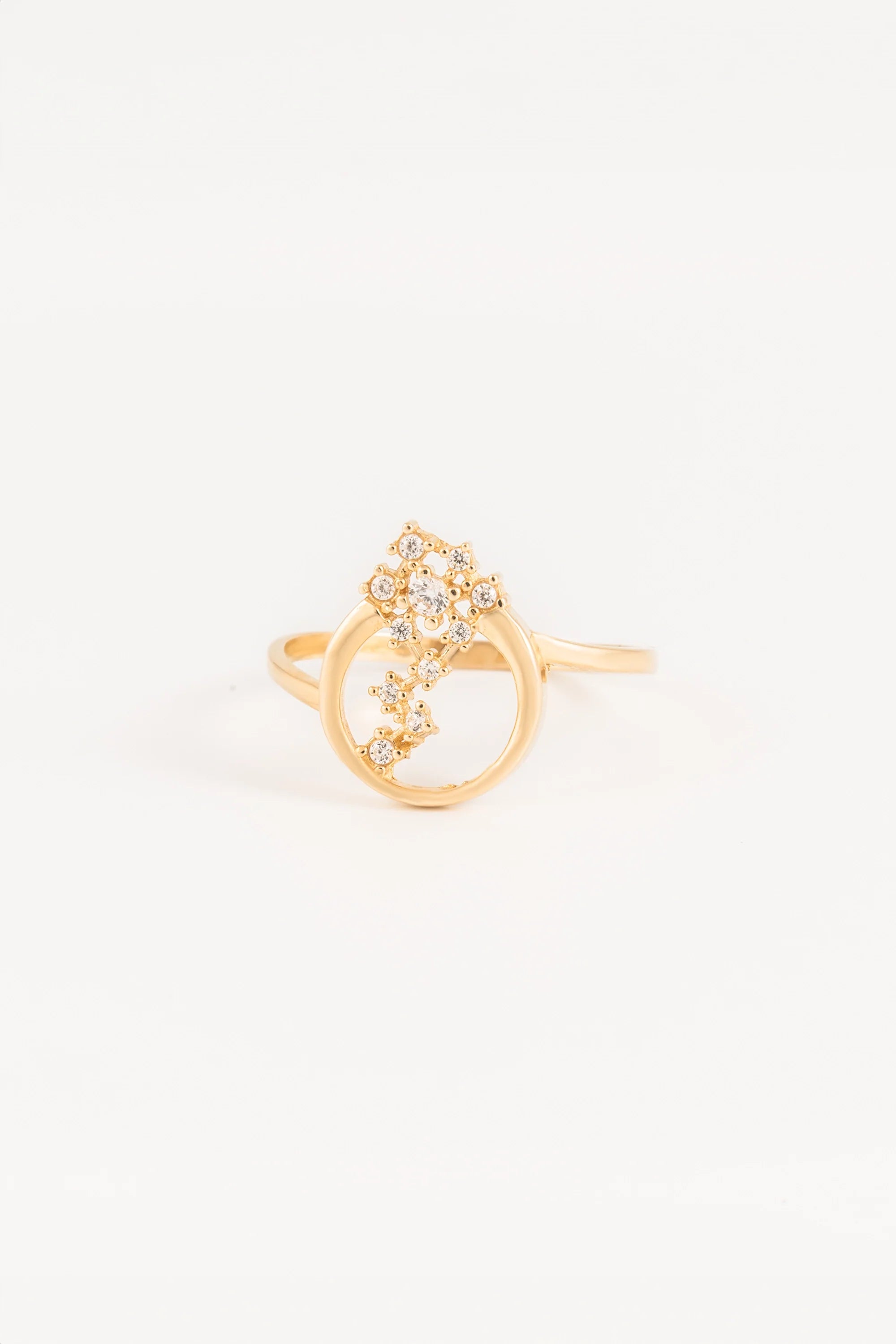 14K Gold Zodiac Constellation Ring