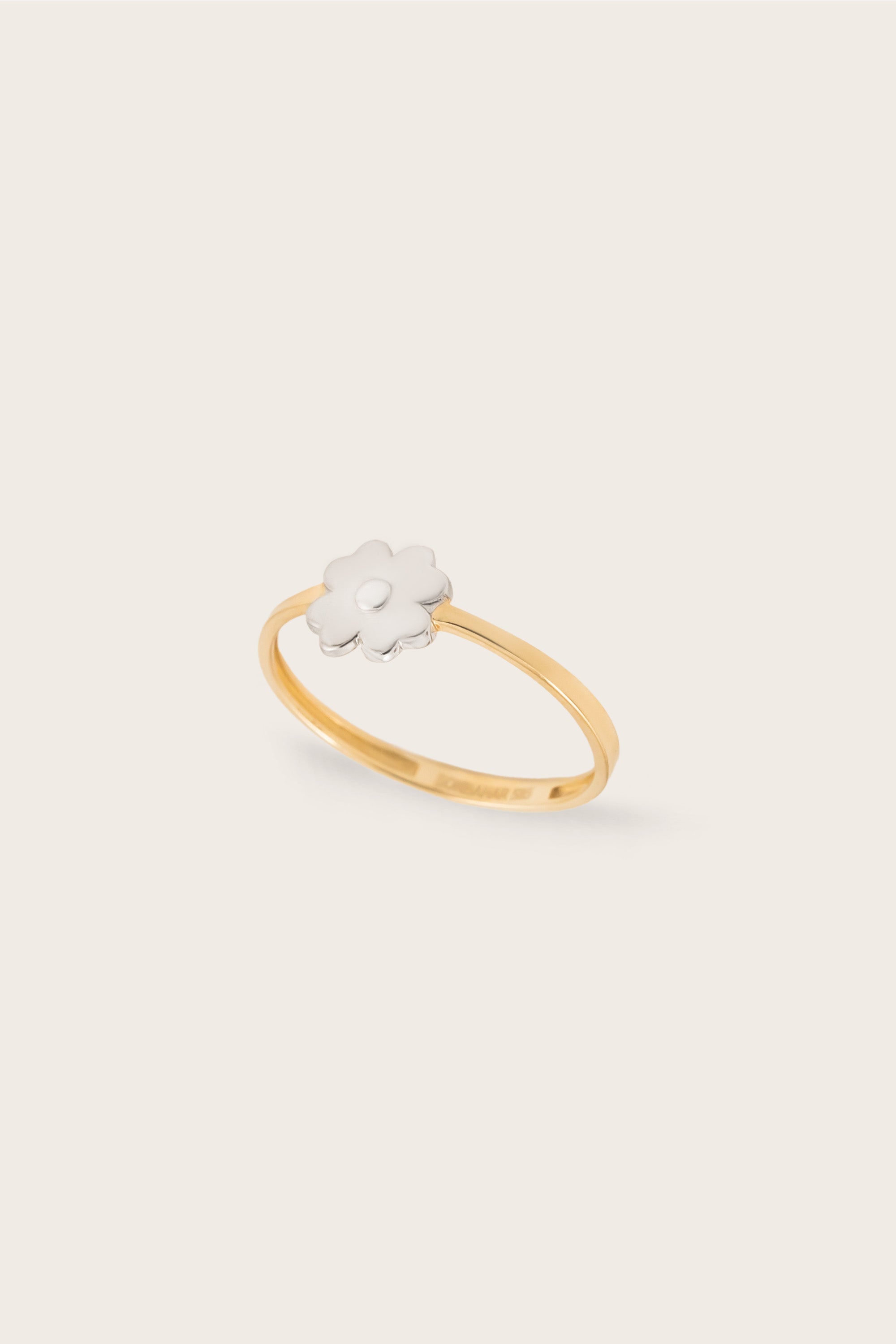 14K Gold Magnolia Ring