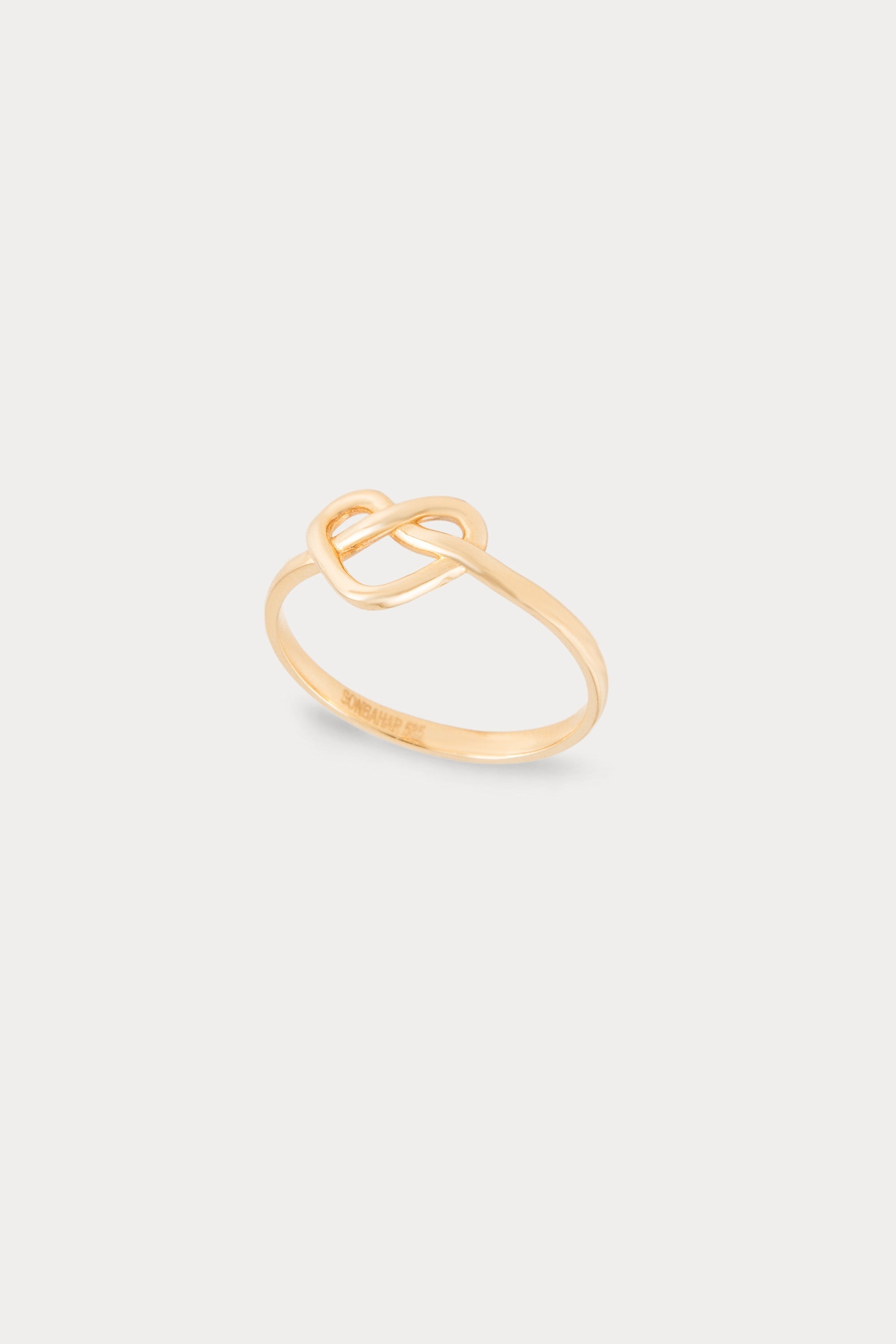 14K Gold Infinity Heart Ring