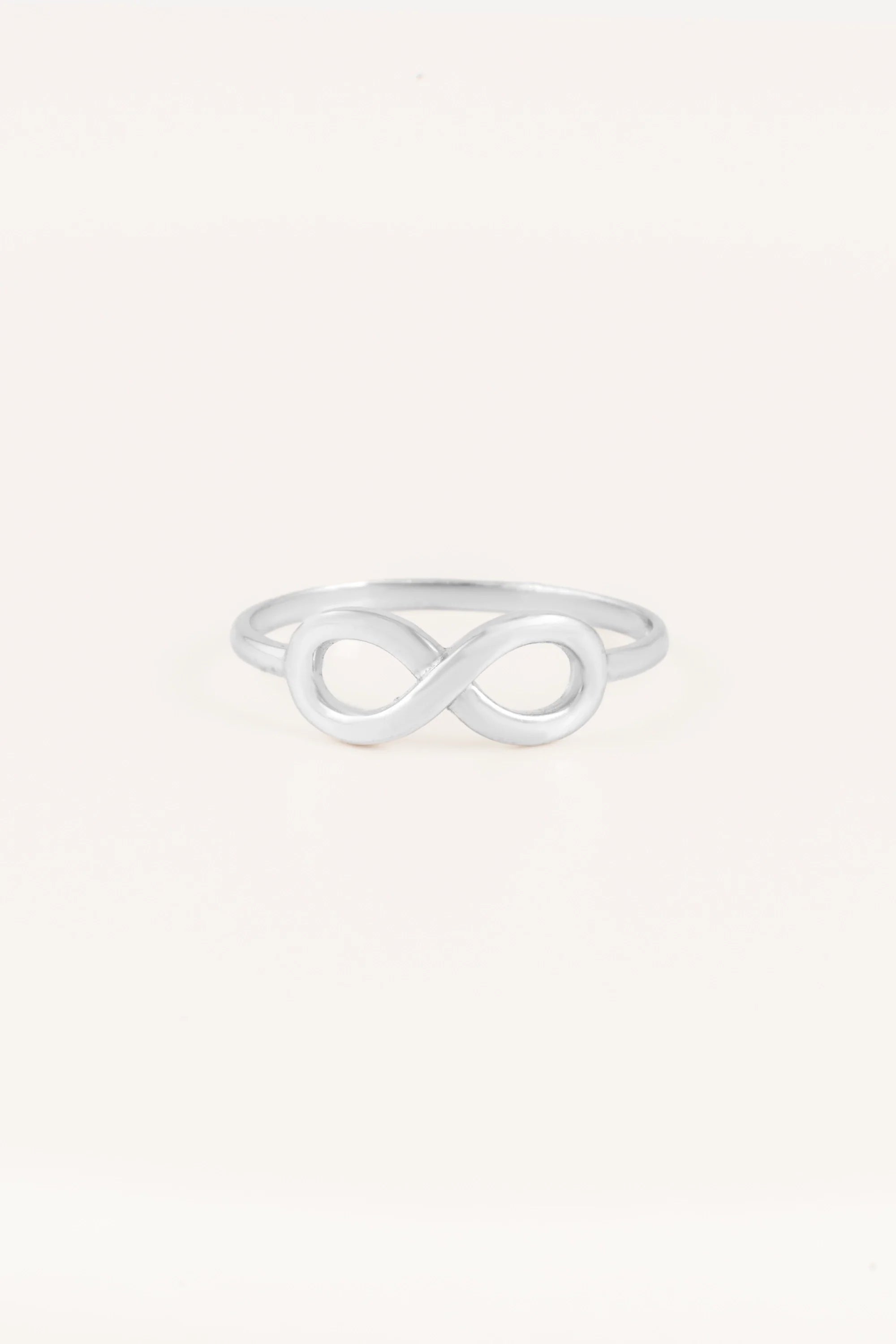14K White Gold Infinity Ring