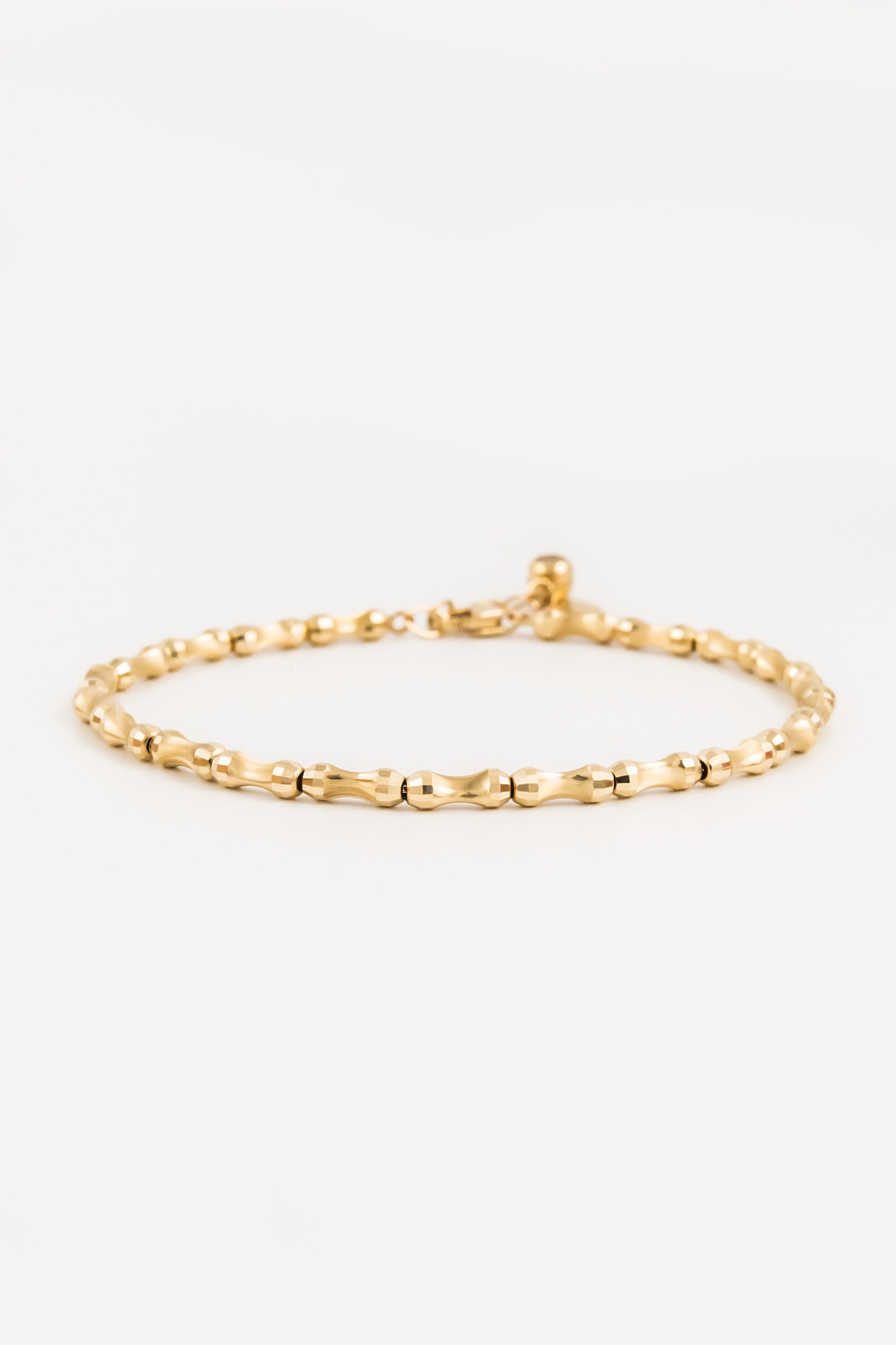 14K Gold Bamboo Bracelet
