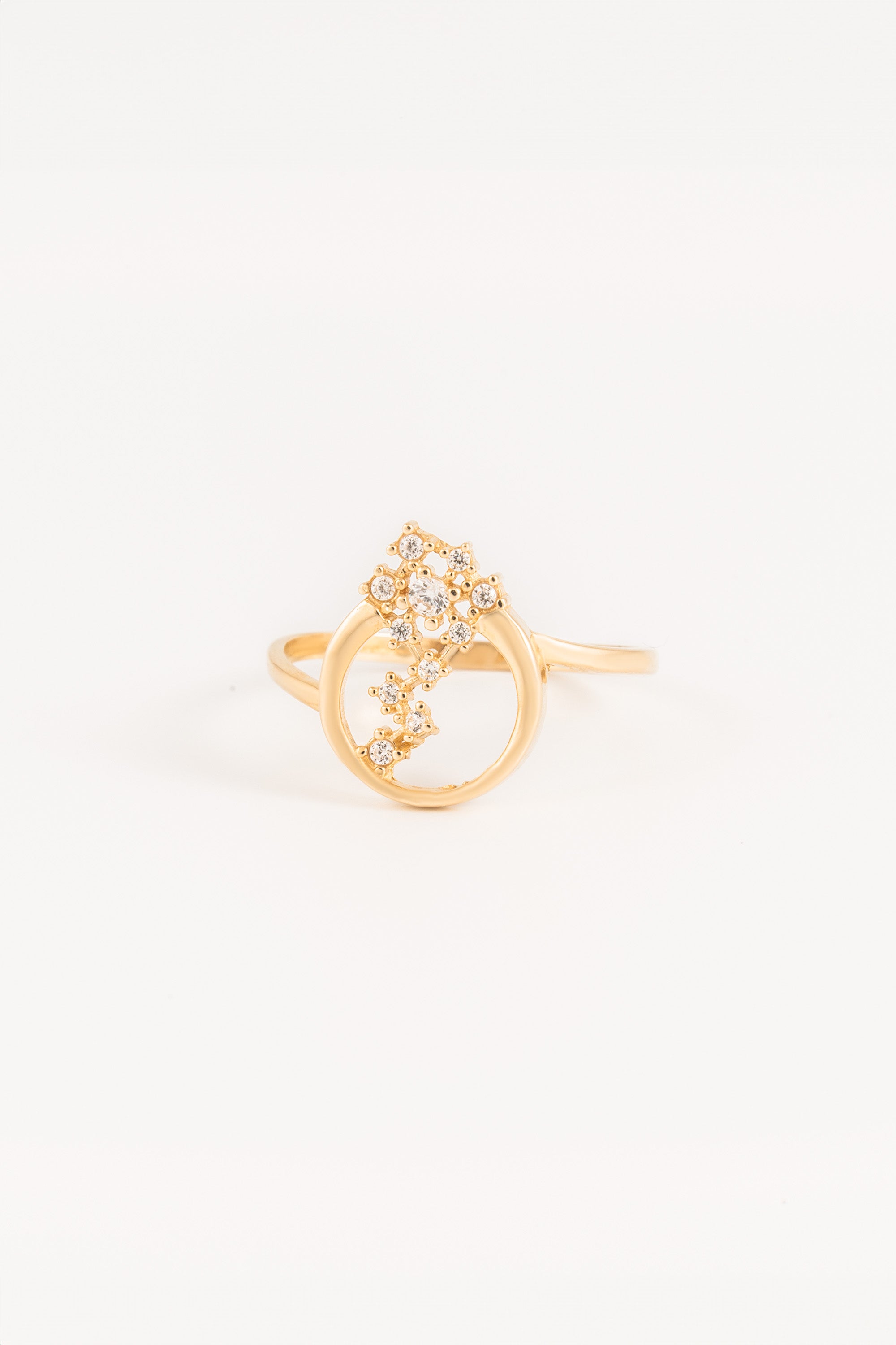 14K Gold Zodiac Constellation Ring