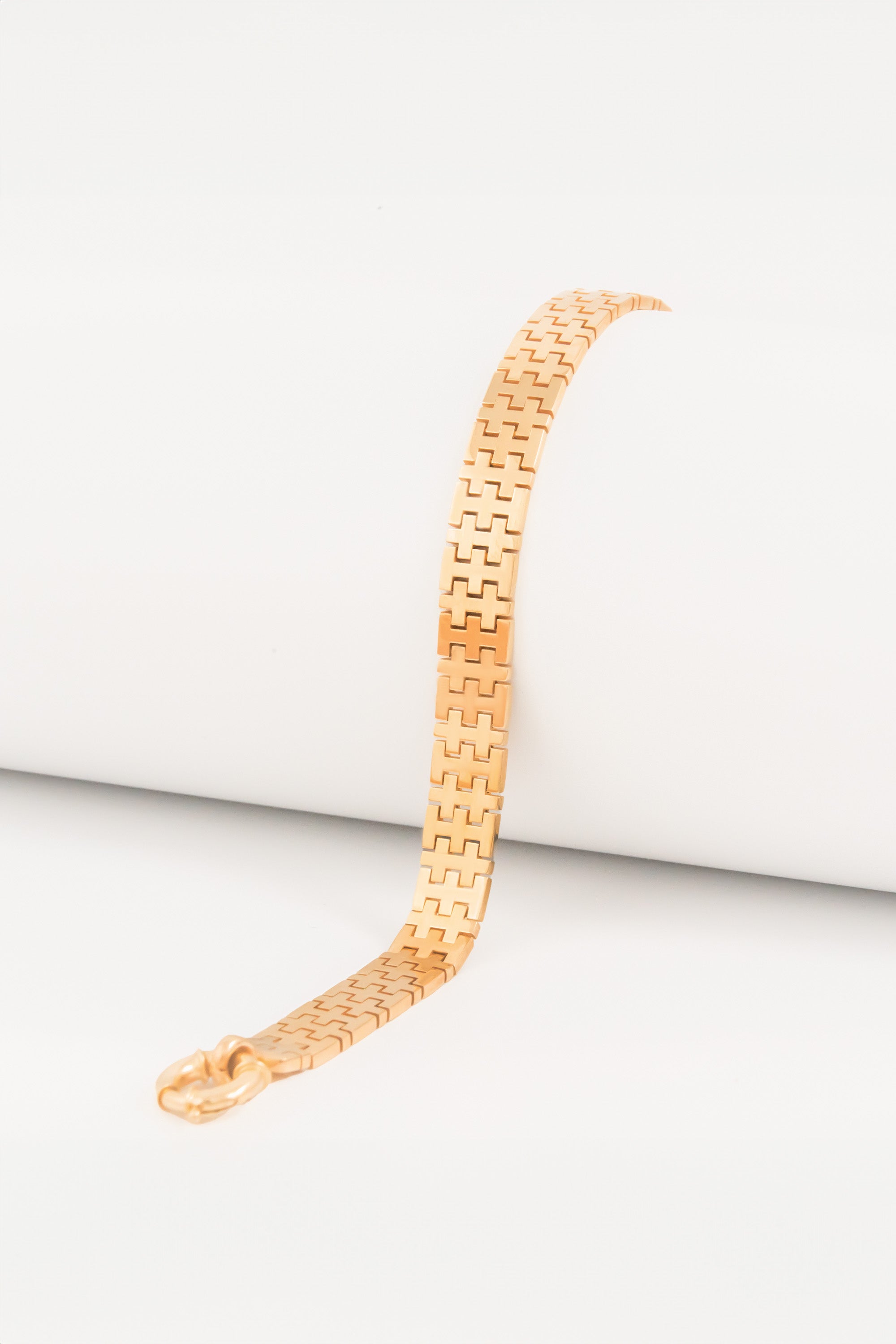 14K Gold Watchband Bracelet