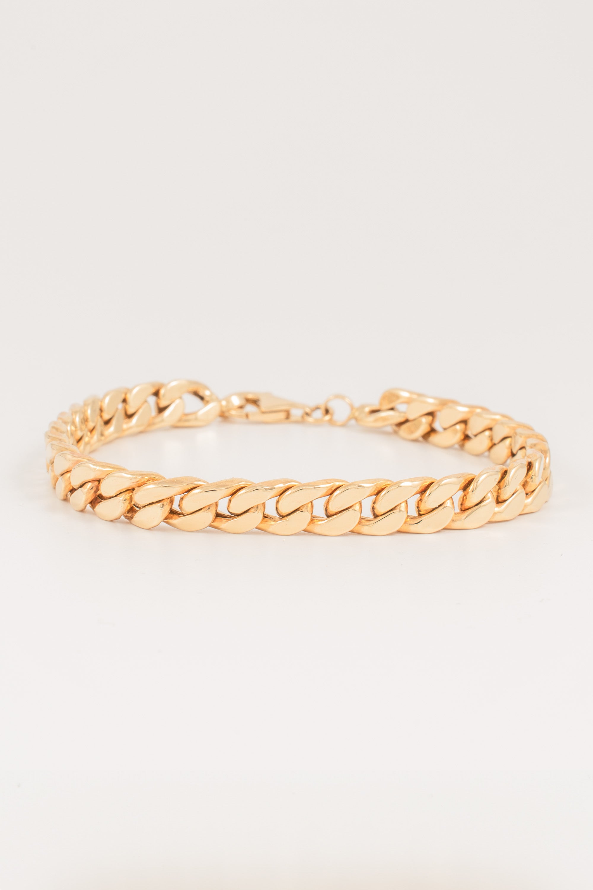14K Gold Cuban Chain Bracelet