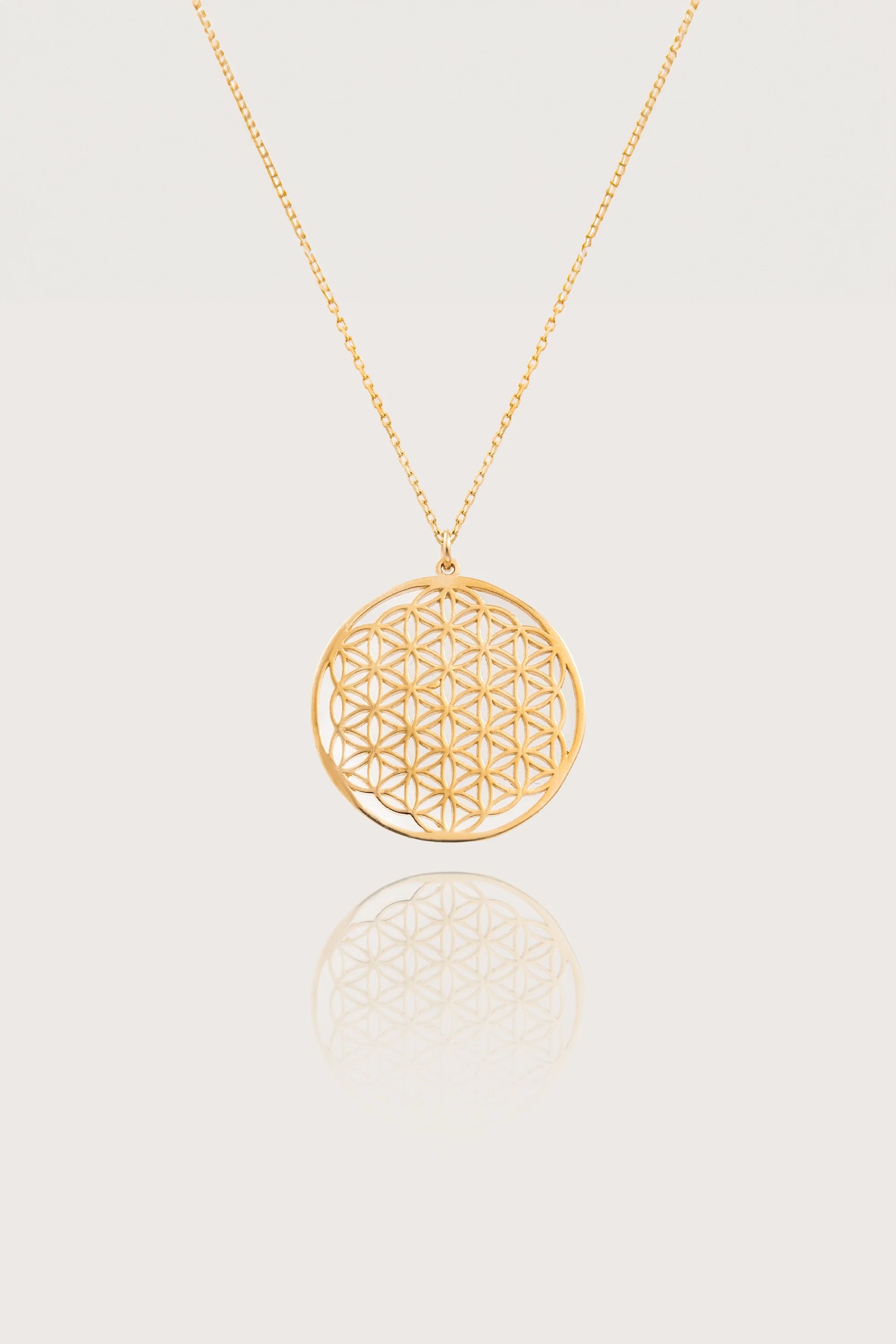 14K Gold Flower Of Life Necklace