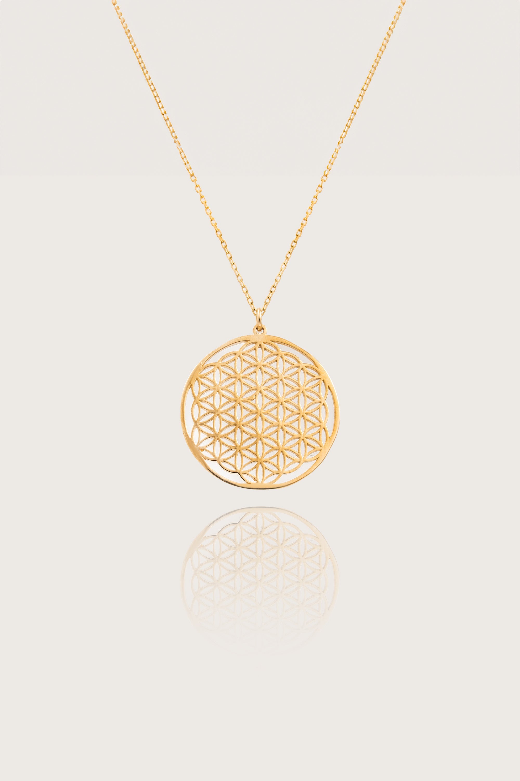 14K Gold Flower Of Life Necklace