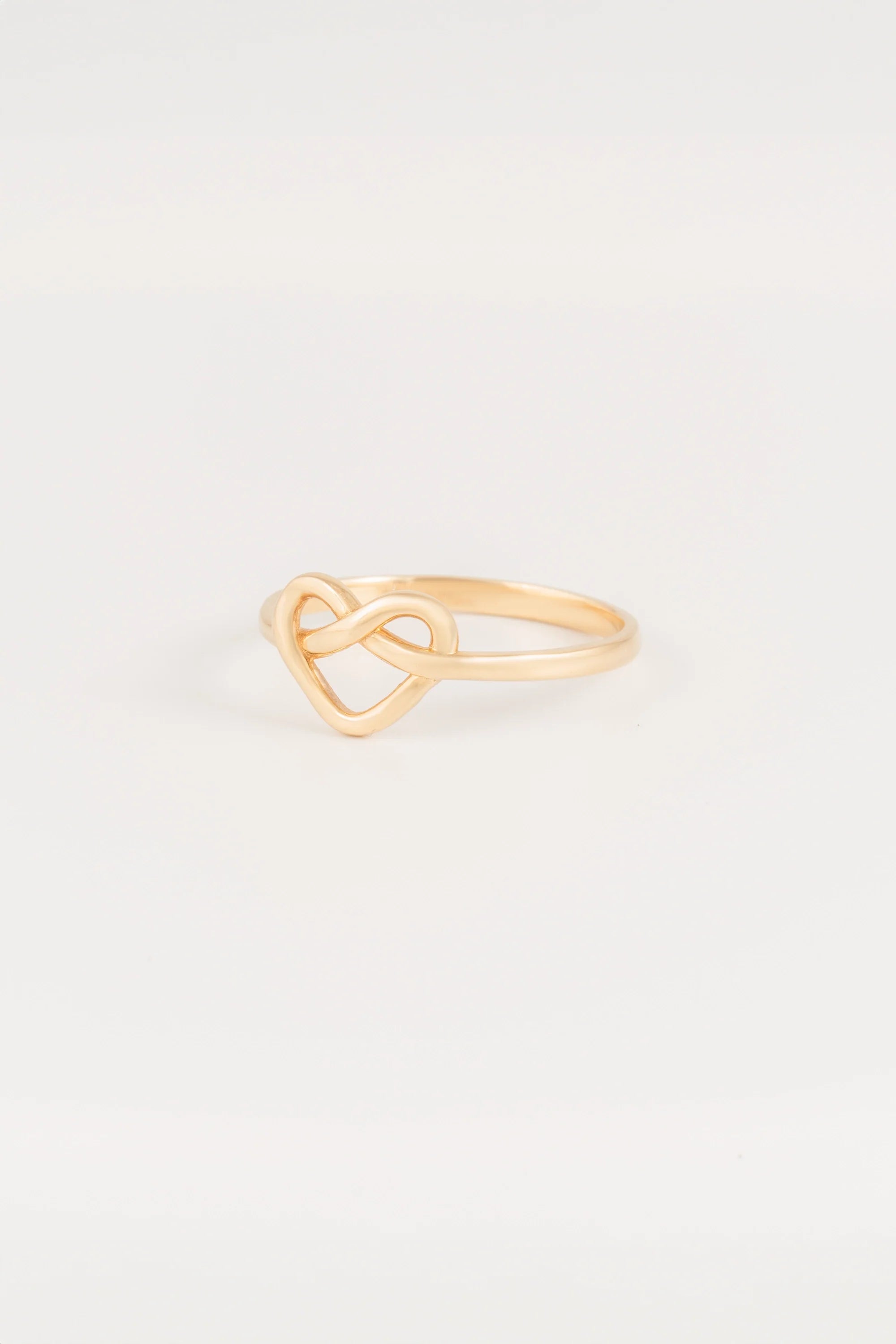 14K Gold Infinity Heart Ring