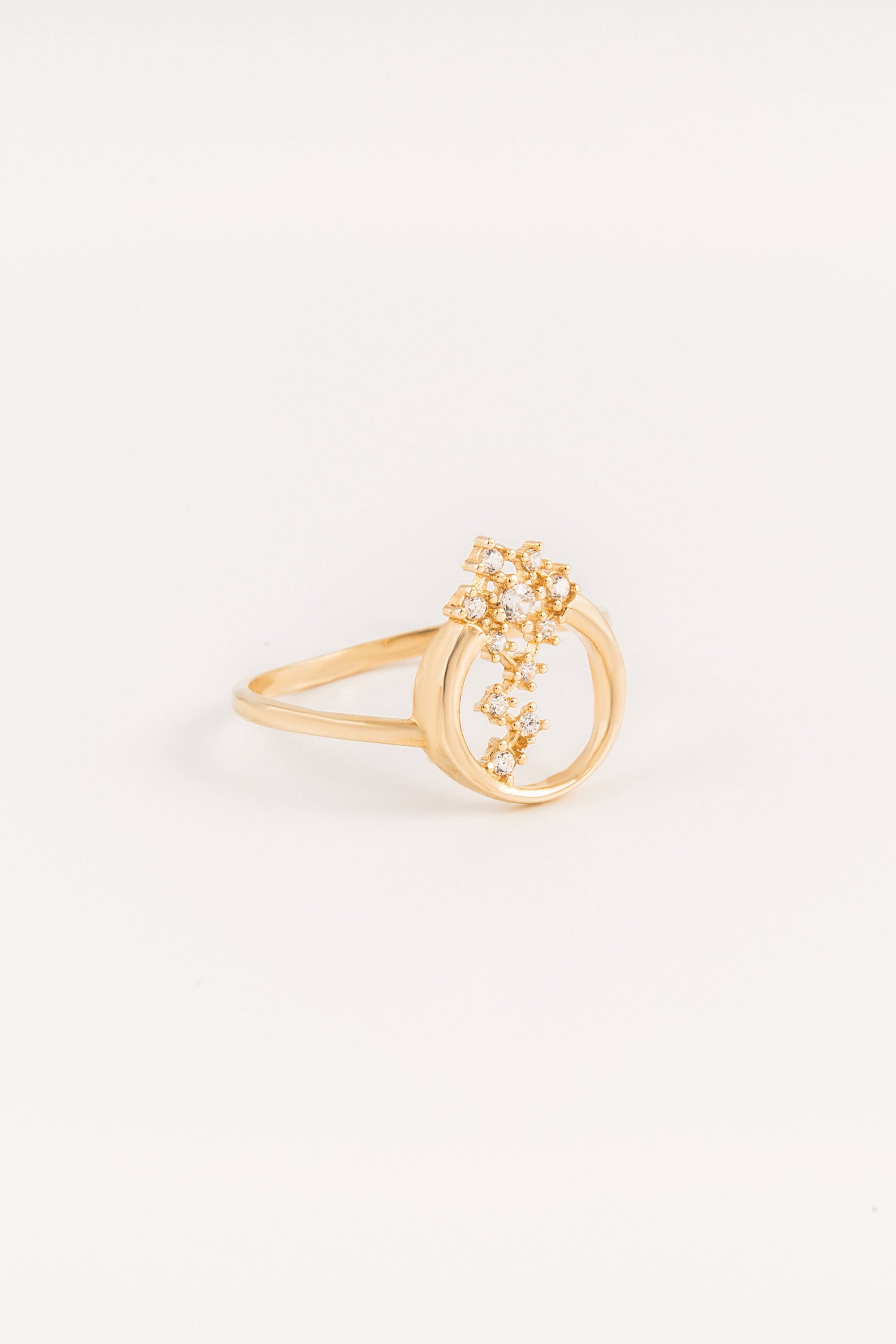 14K Gold Zodiac Constellation Ring