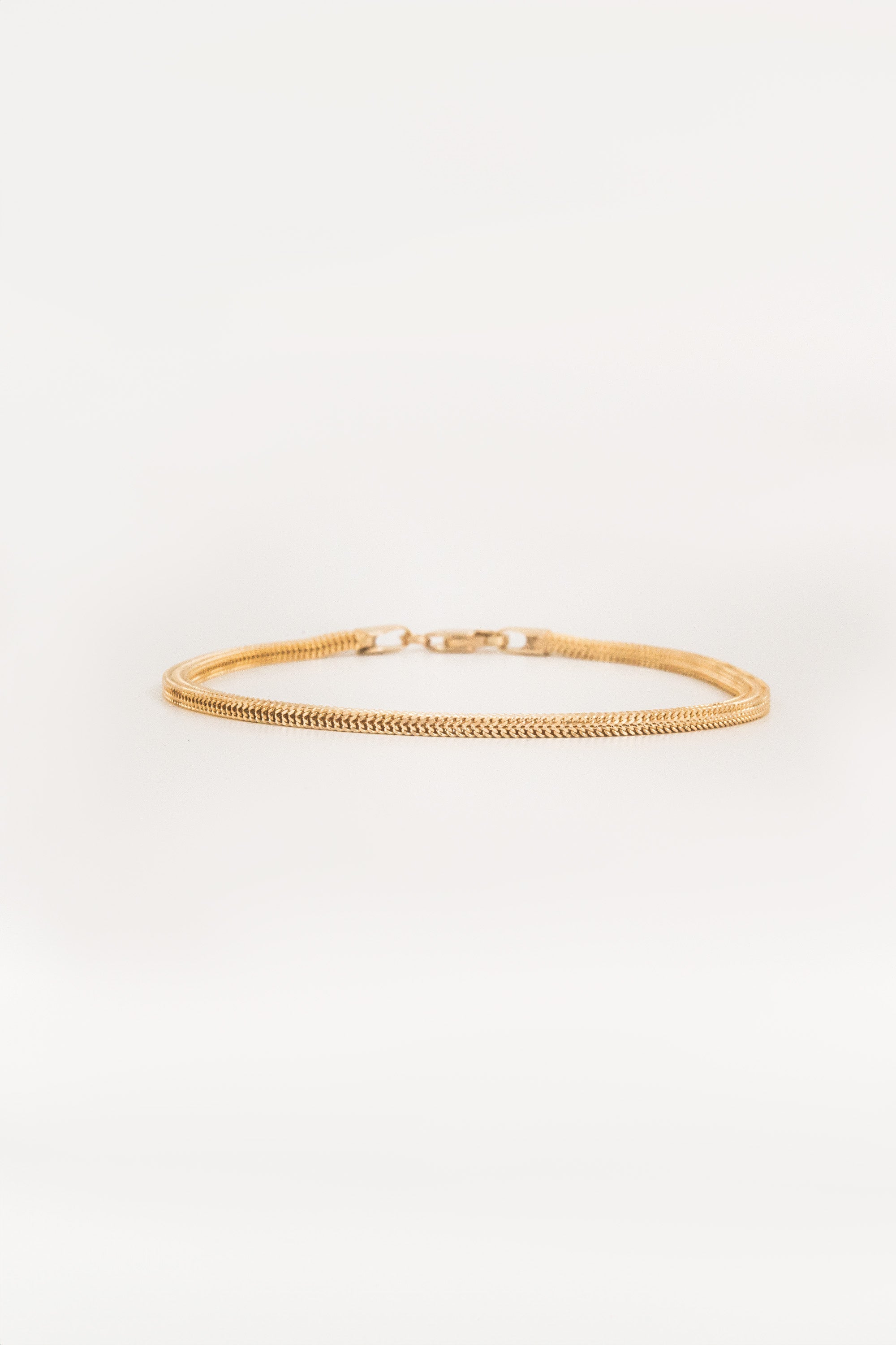 14K Gold Bismarck Chain Bracelet