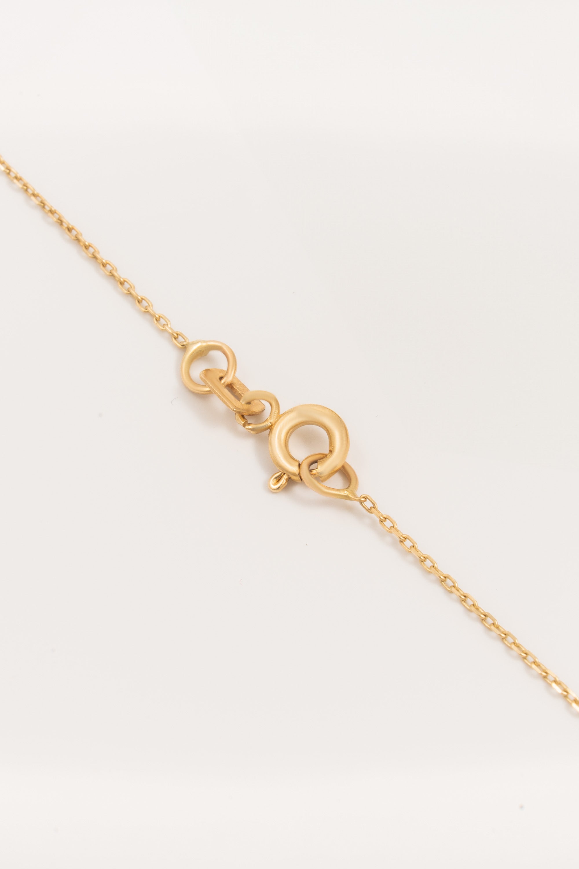 14K Gold Mother and Baby Necklace with Heart