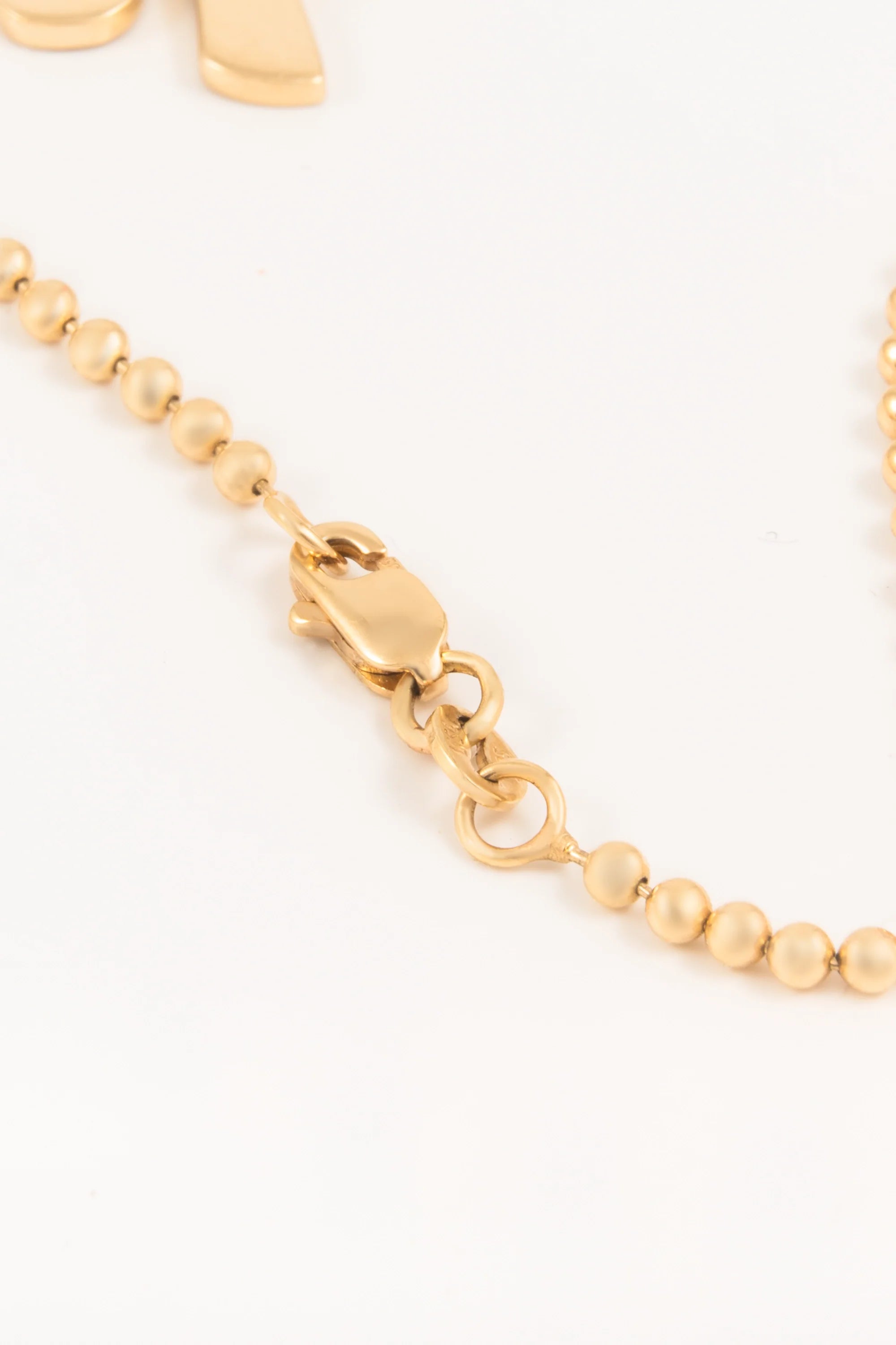 14K Gold Clover Necklace with Evil Eye