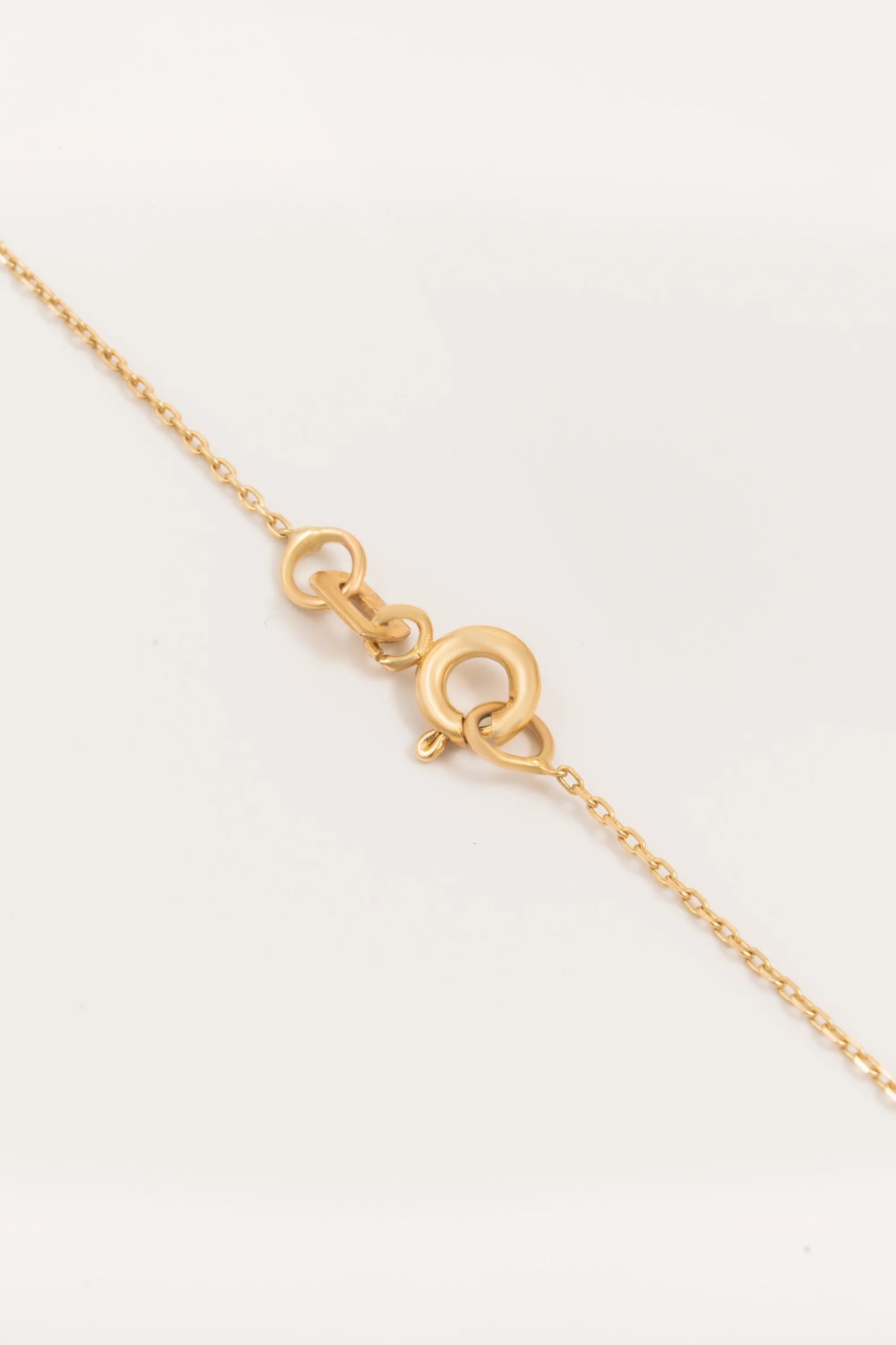 14K Gold Mother and Baby Necklace with Heart