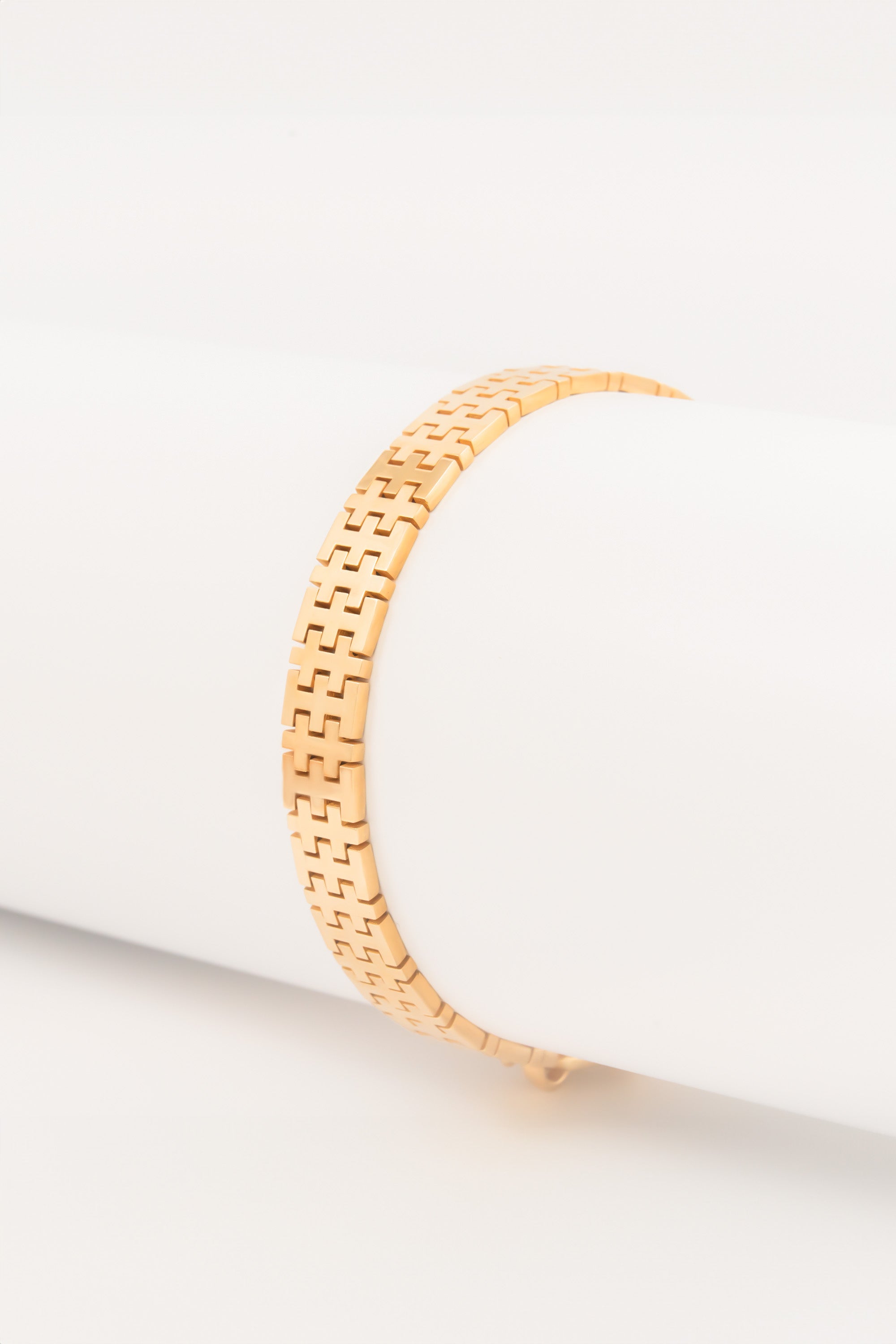 14K Gold Watchband Bracelet