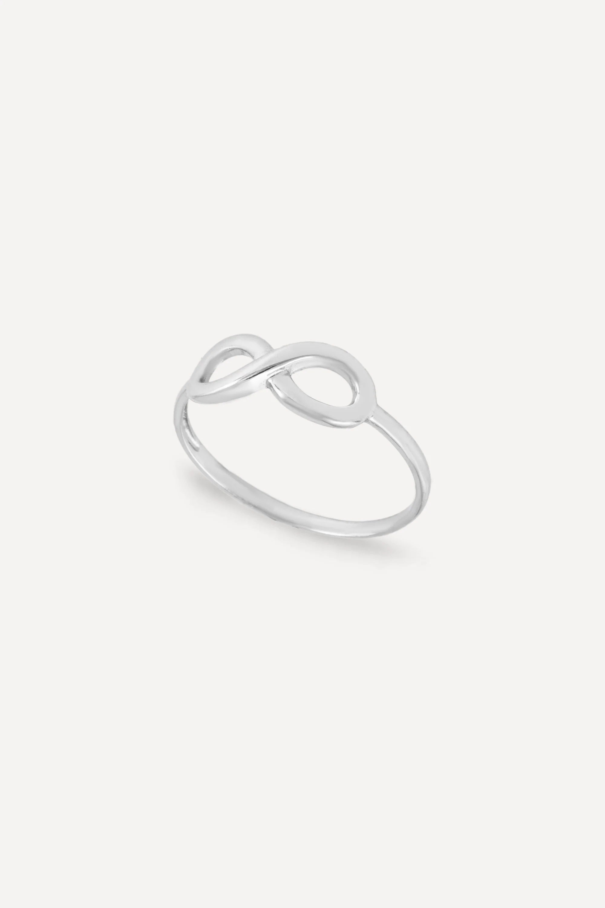 14K White Gold Infinity Ring