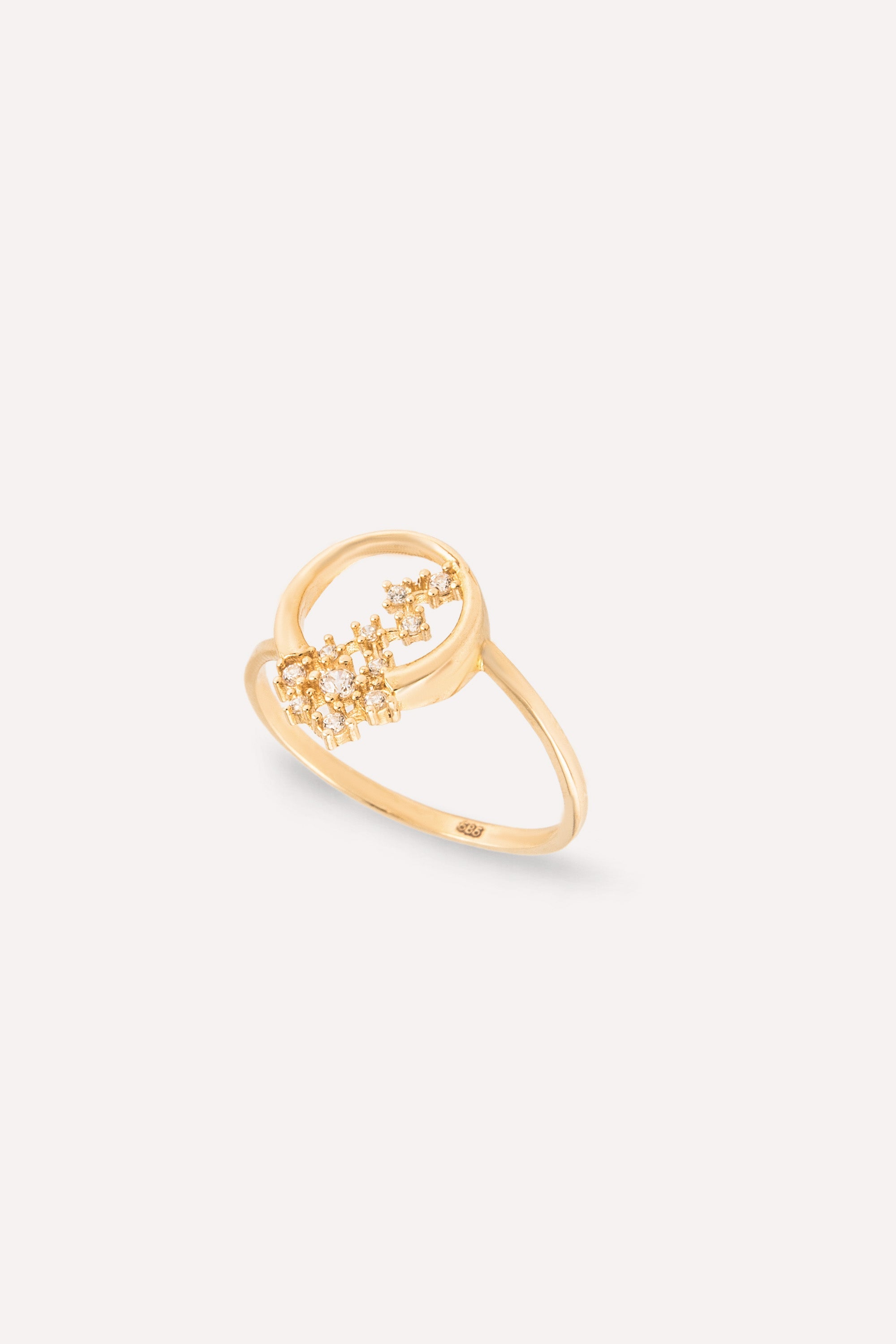 14K Gold Zodiac Constellation Ring