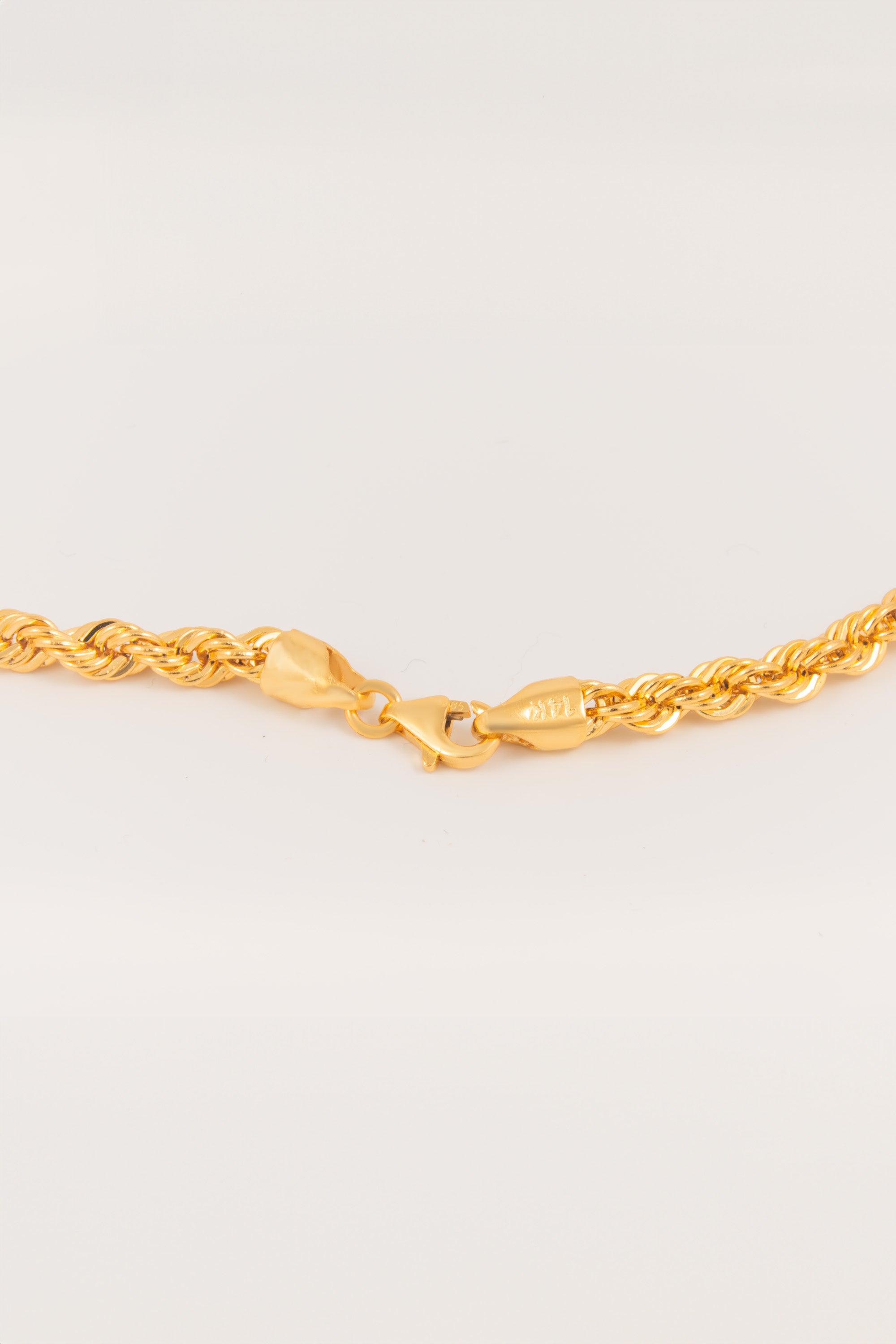 14K Gold Rope Chain Necklace