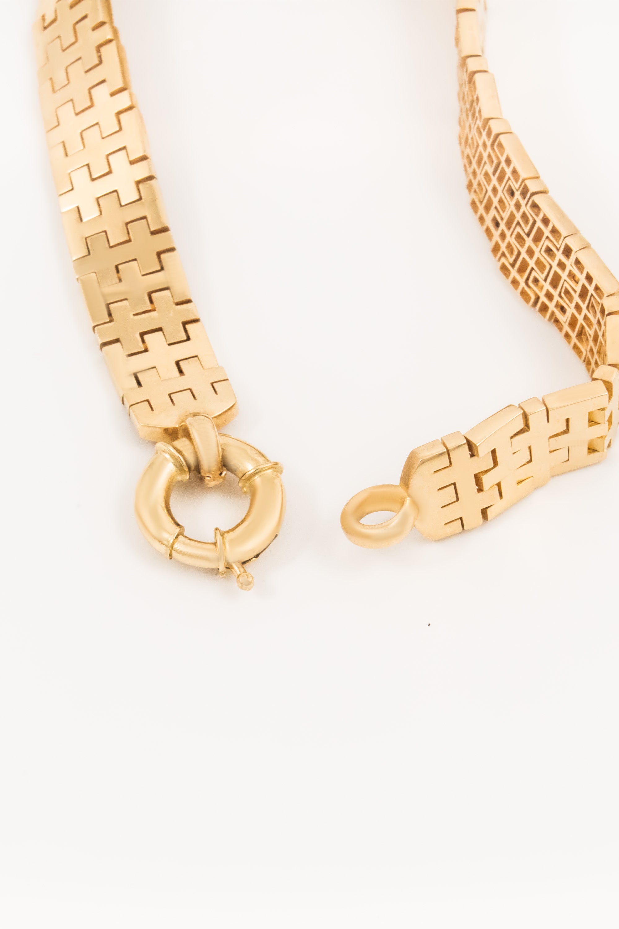 14K Gold Watchband Bracelet