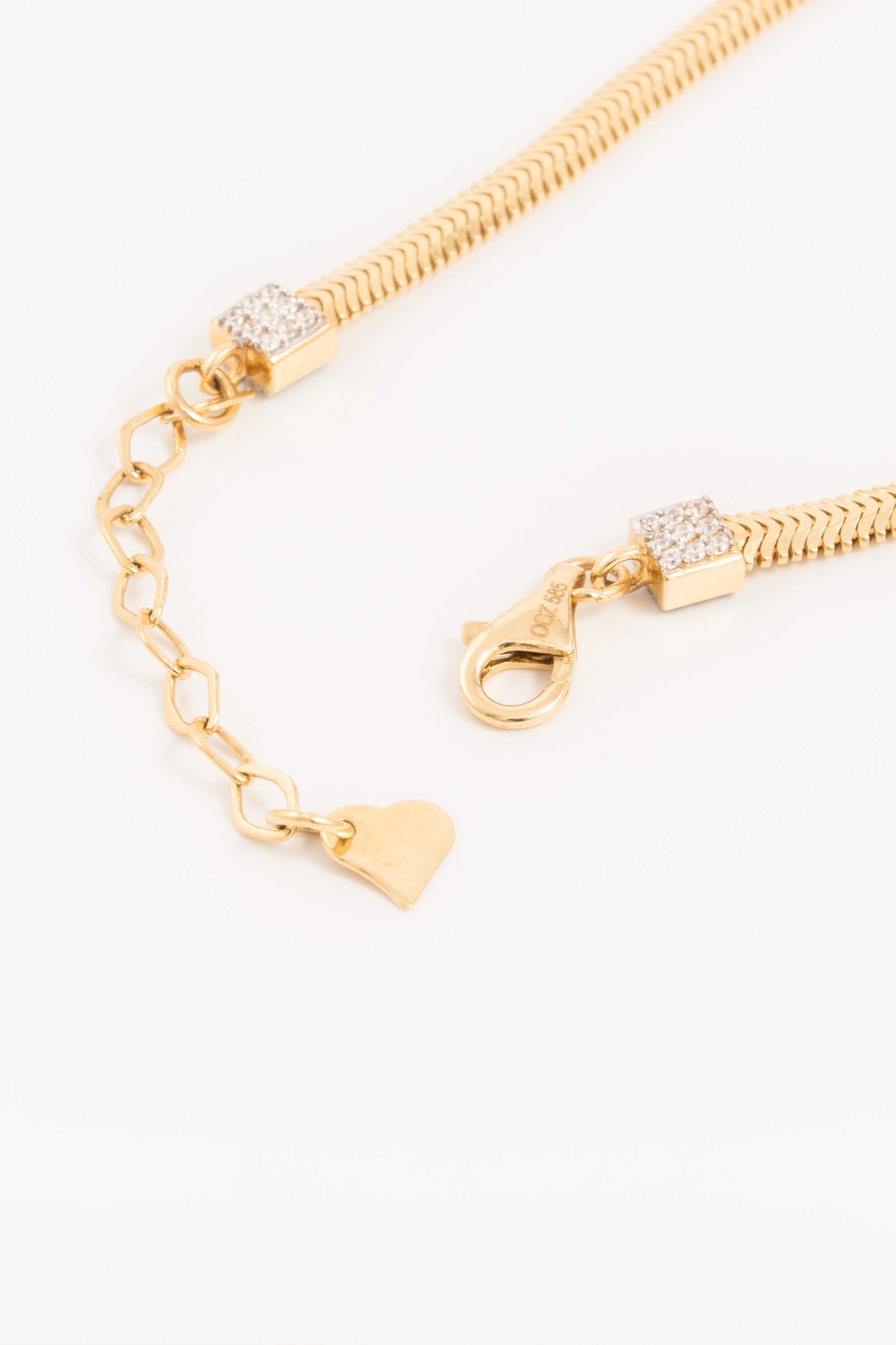 14K Oval Cut Double Halo CZ Bracelet