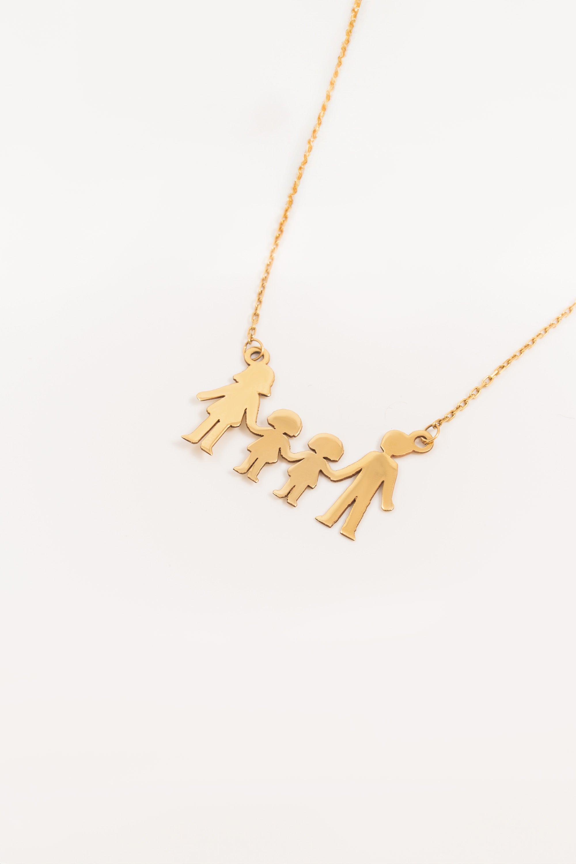14K Gold Family Necklace