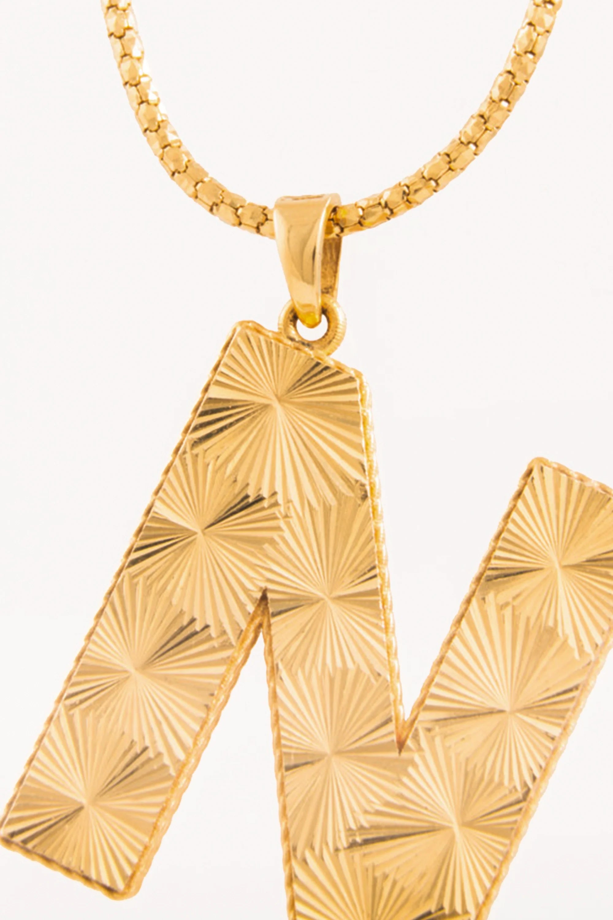 14K Gold Initial Letter Necklace