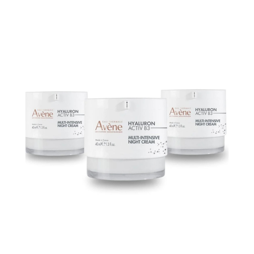 Avène Hyaluron Activ B3 Night Cream 40 ml / 1.4 fl oz (3-Pack)