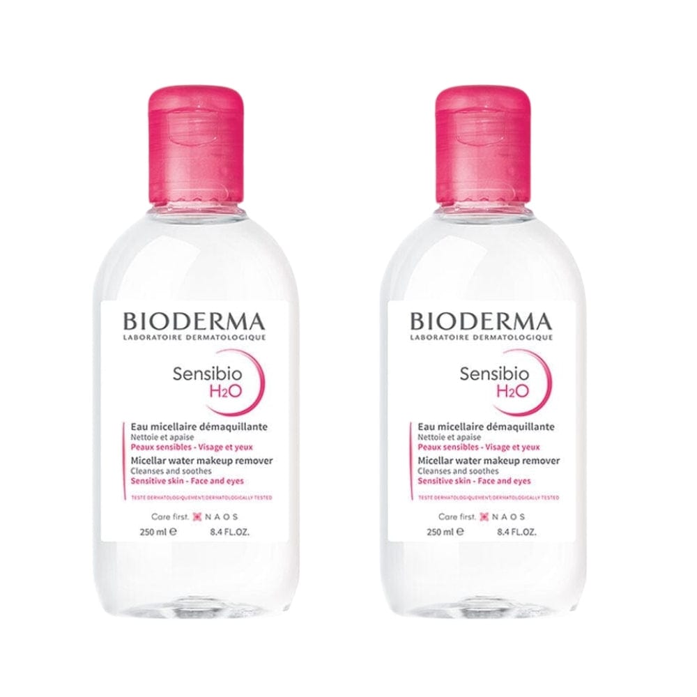 Bioderma Sensibio H2O Face and Make-up Cleansing Water 250 ml / 8.5 fl oz (2-Pack)