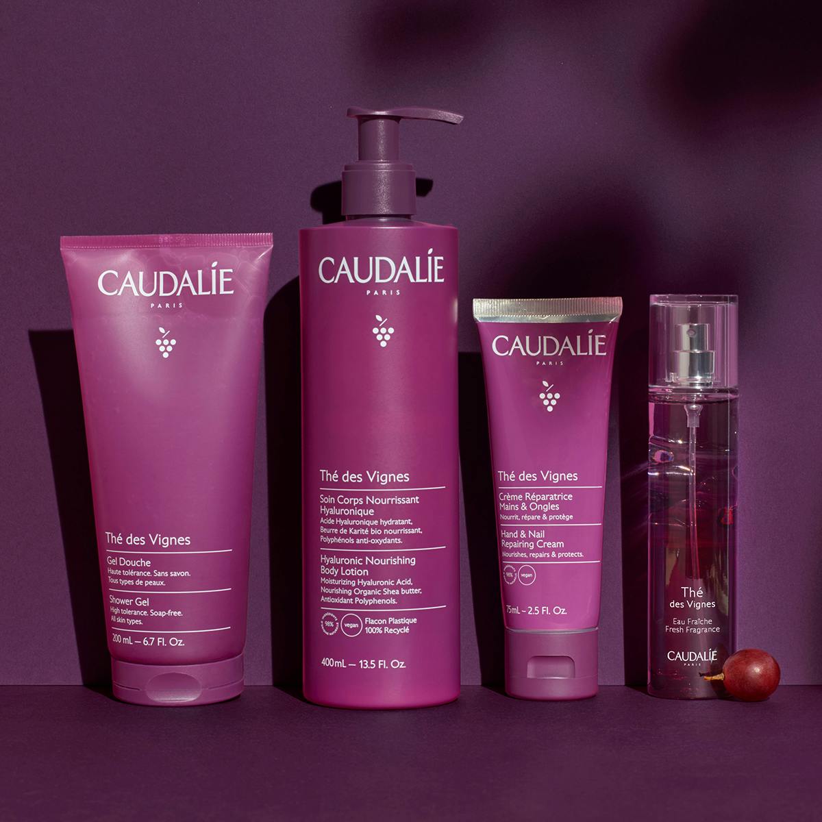 Caudalie The Des Vignes Hyaluronic Nourishing Body Lotion 400 ml / 14 fl oz (2-Pack)