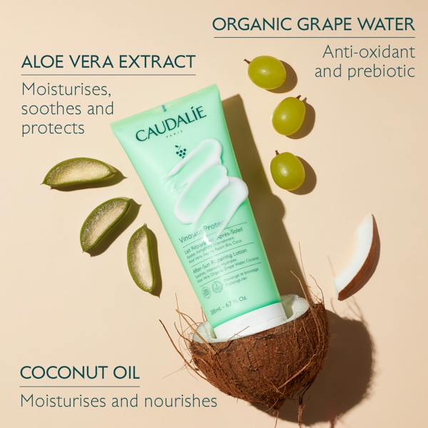 Caudalie Vinosun Protect After Sun Repairing Lotion 200 ml / 6.8 fl oz (3-Pack)