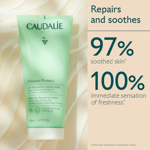 Caudalie Vinosun Protect After Sun Repairing Lotion 200 ml / 6.8 fl oz (3-Pack)
