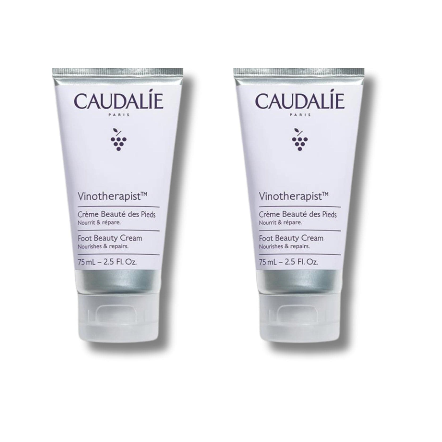 Caudalie Vinotherapist Foot Care Cream 75 ml / 2.5 fl oz (2-Pack)