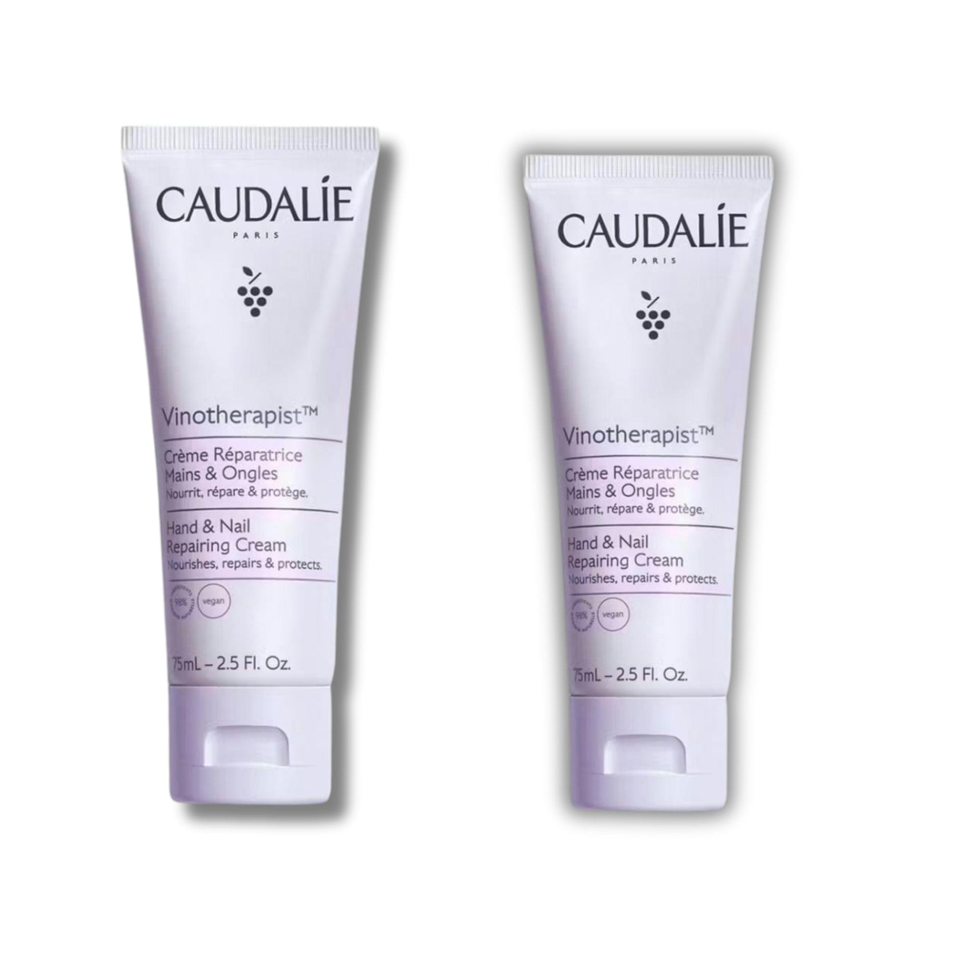 Caudalie Vinotherapist Hand and Nail Care Cream 75 ml / 2.5 fl oz (2-Pack)