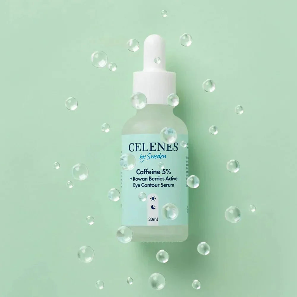 Celenes by Sweden Rena Caffeine 5% + Rowan Berries Active Eye Contour Serum 30 ml / 1 fl oz