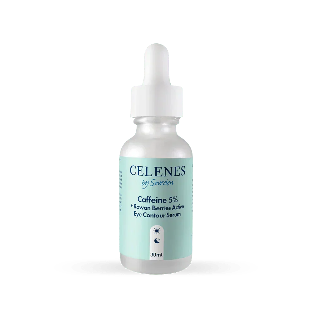Celenes by Sweden Rena Caffeine 5% + Rowan Berries Active Eye Contour Serum 30 ml / 1 fl oz