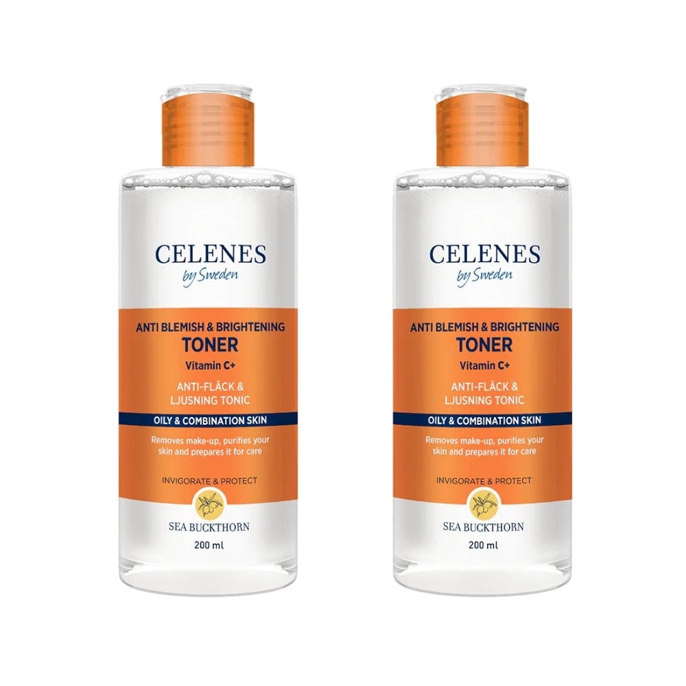 Celenes by Sweden Sea Buckthorn Anti Blemish & Brightening Toner 200 ml / 6.8 fl oz (2-Pack)