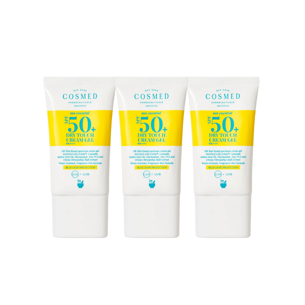 Cosmed Sun Essential Dry Touch Cream Gel Spf 50+ 40 ml / 1.4 fl oz (3-Pack)