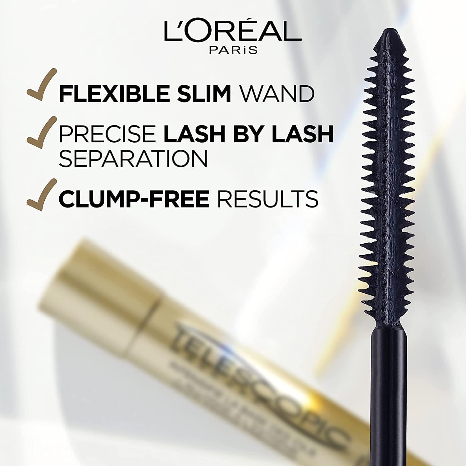 L'Oréal Paris Telescopic Mascara in Gold - Black