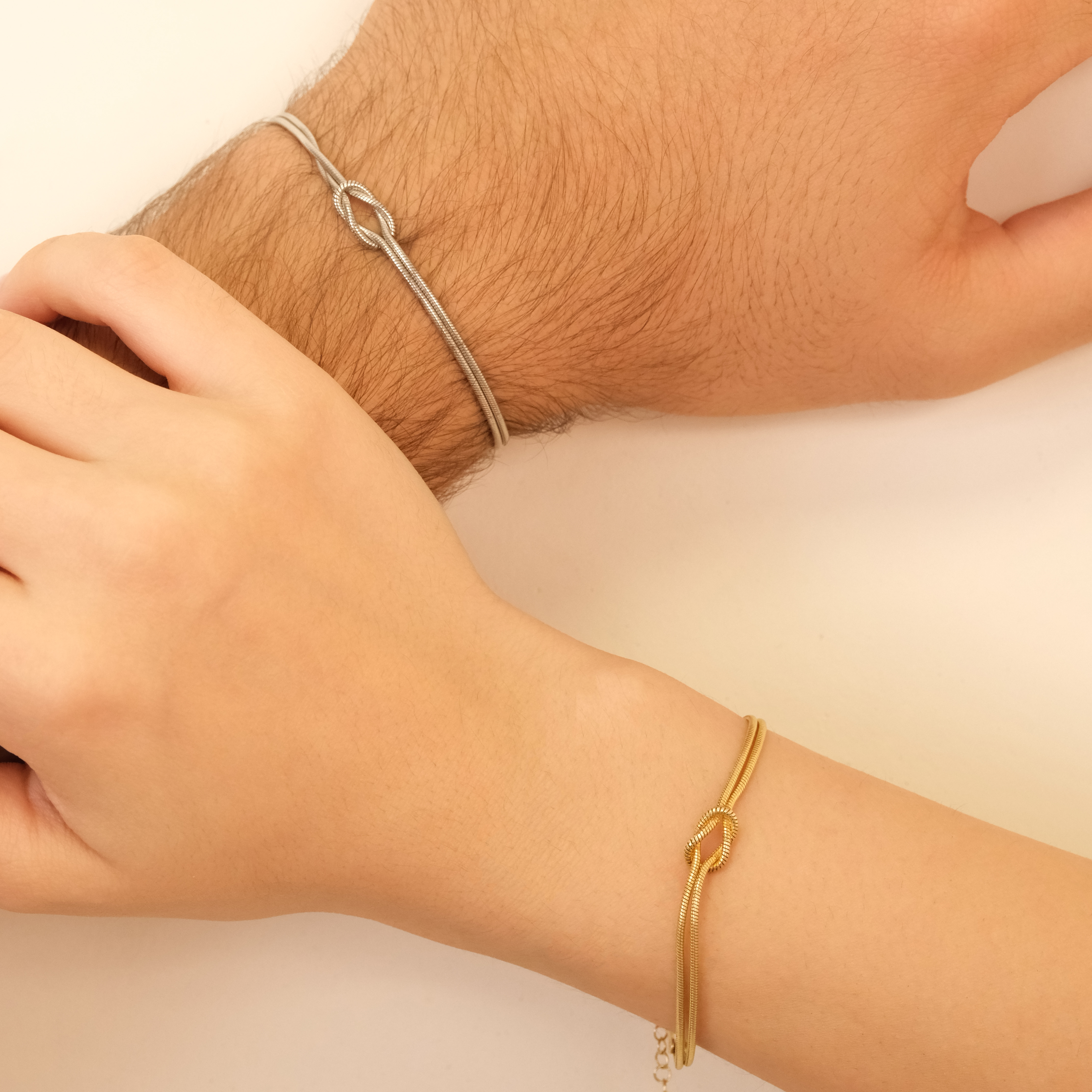 Infinity Love Knot Bracelet 925 Sterling Silver Couple Bracelet