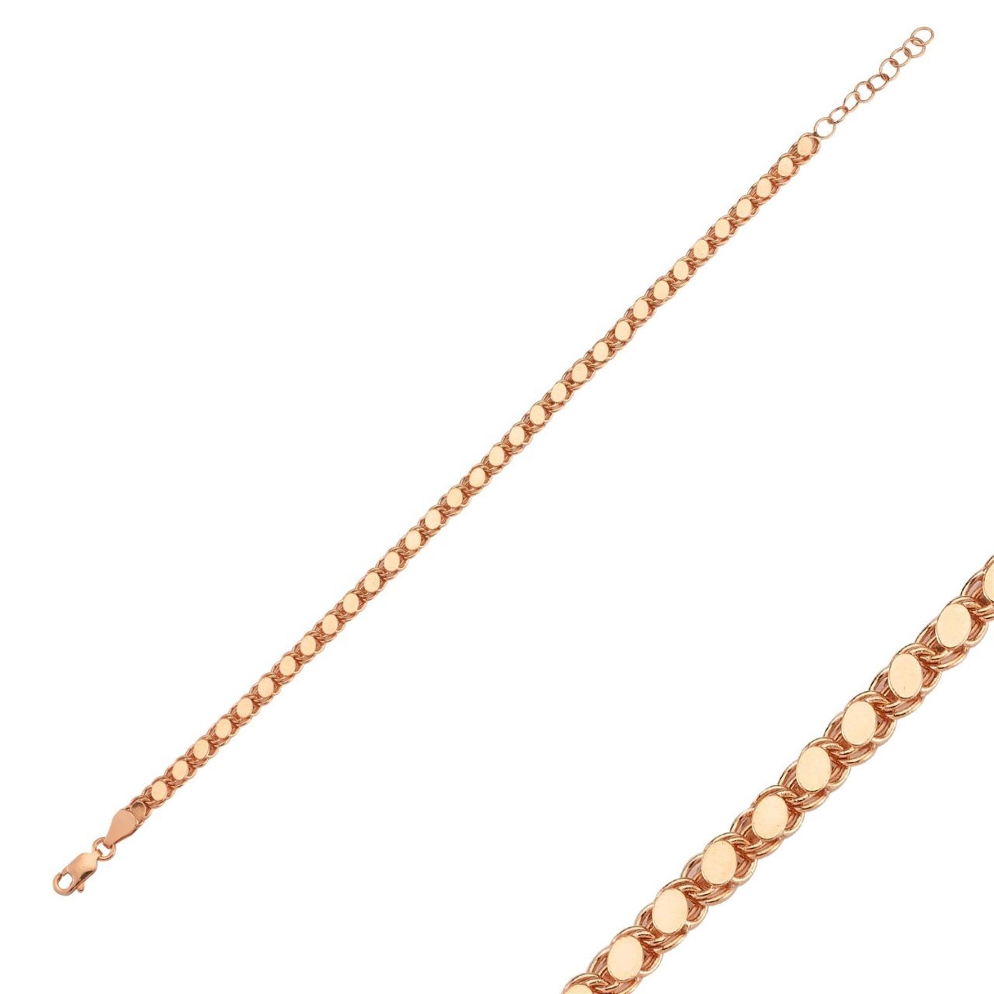 Barley Chain Rose Gold Bracelet