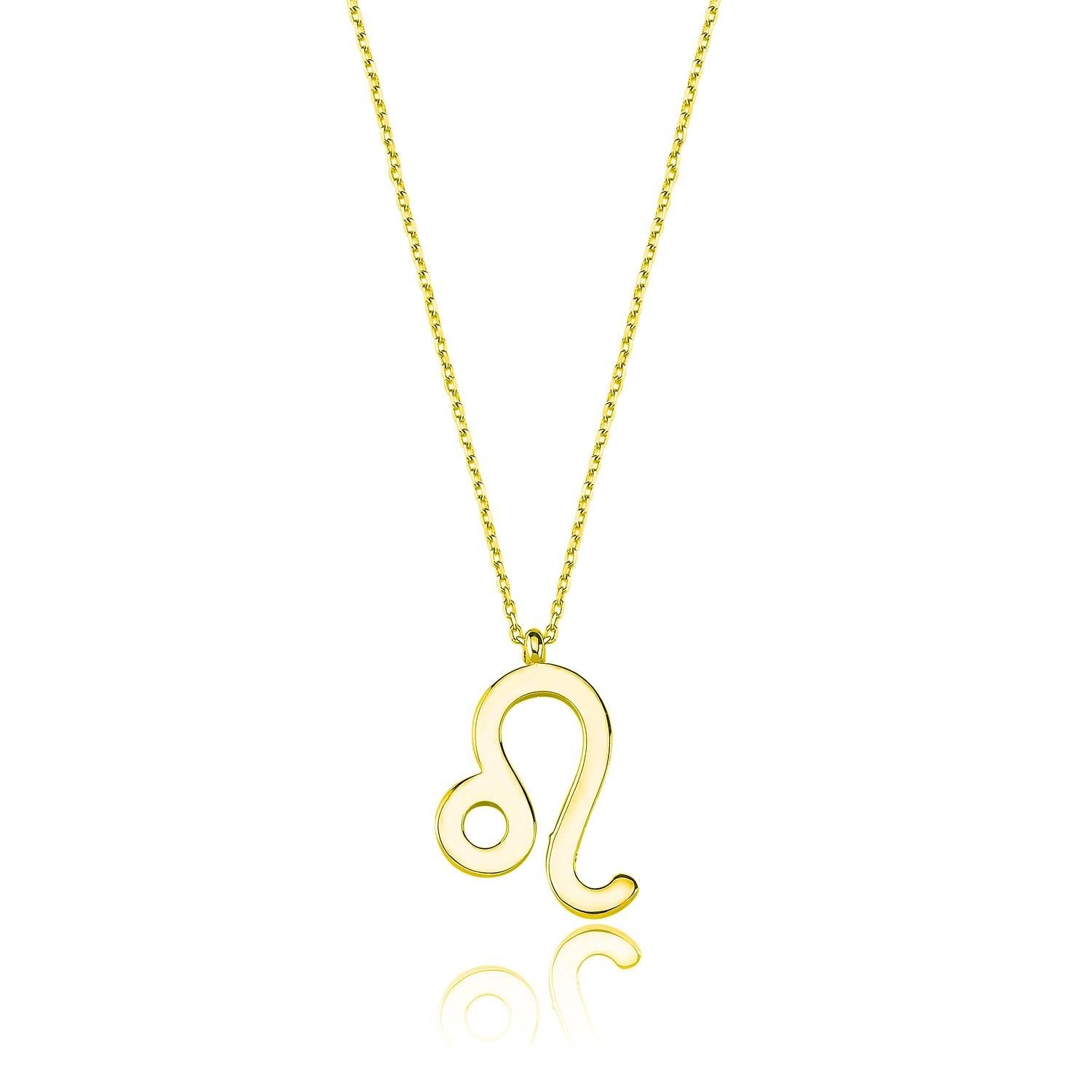 Leo Zodiac Silver Necklace Gold/Rose Gold