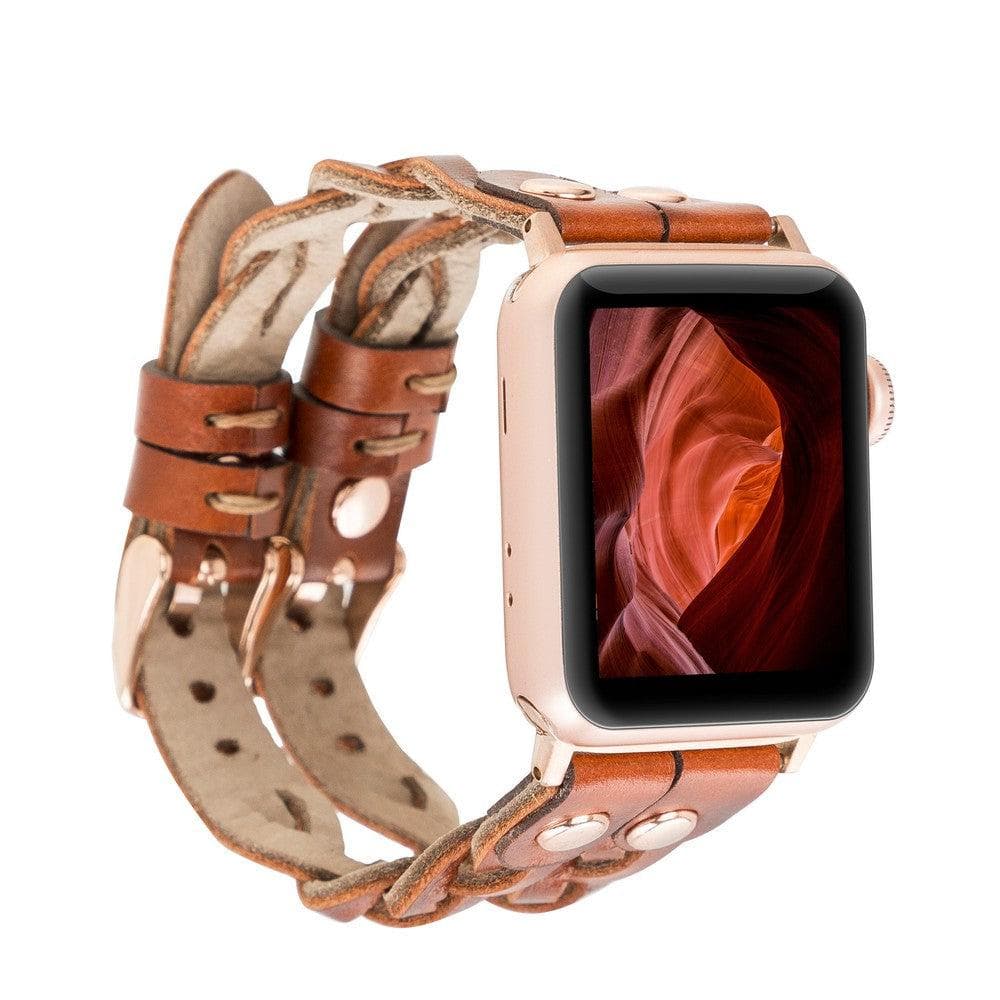 York Leather Apple Watch Double Band