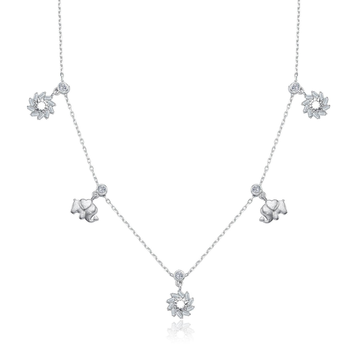 Abundance Sun Silver Luck Choker Necklace