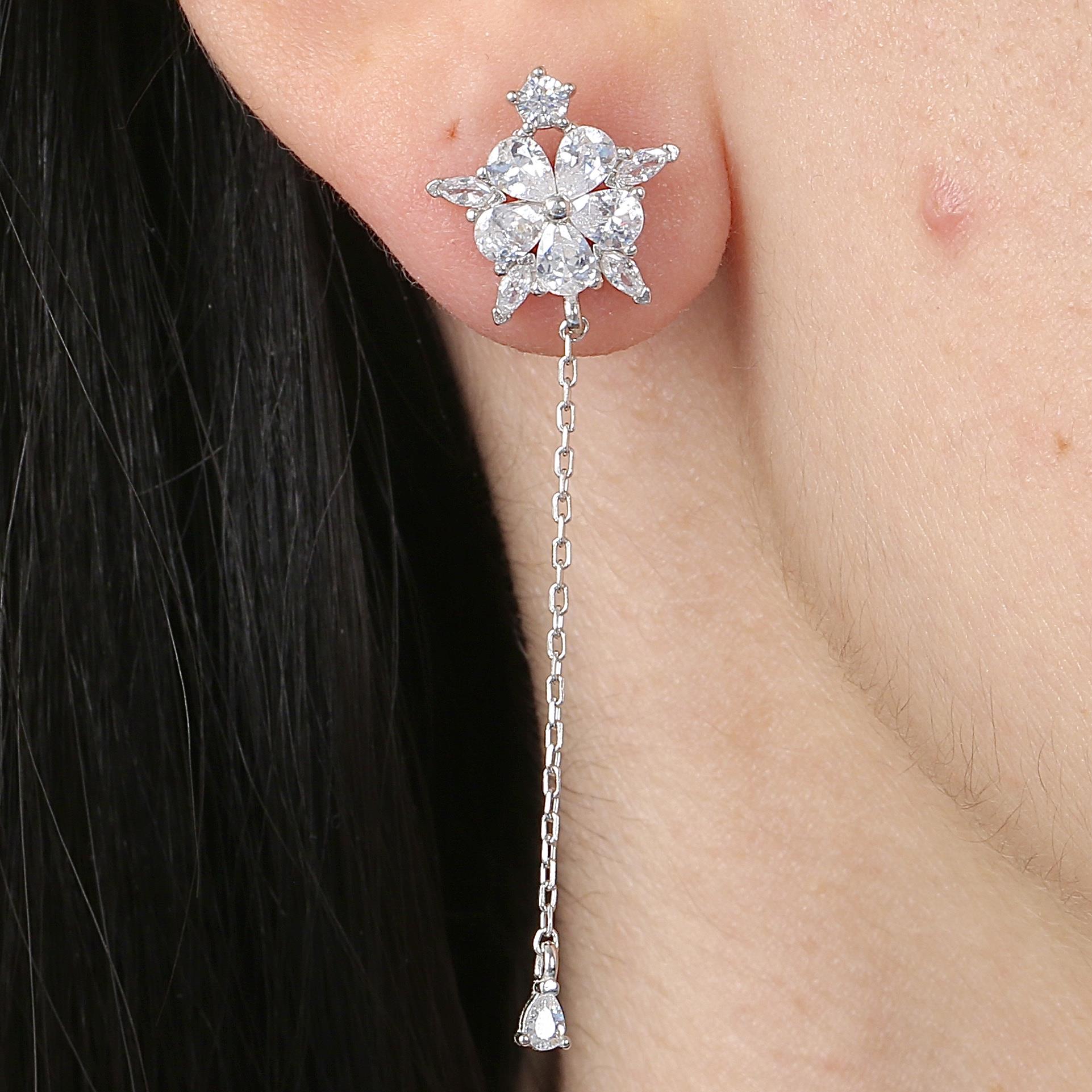 Drop Recital Trend Silver Earrings