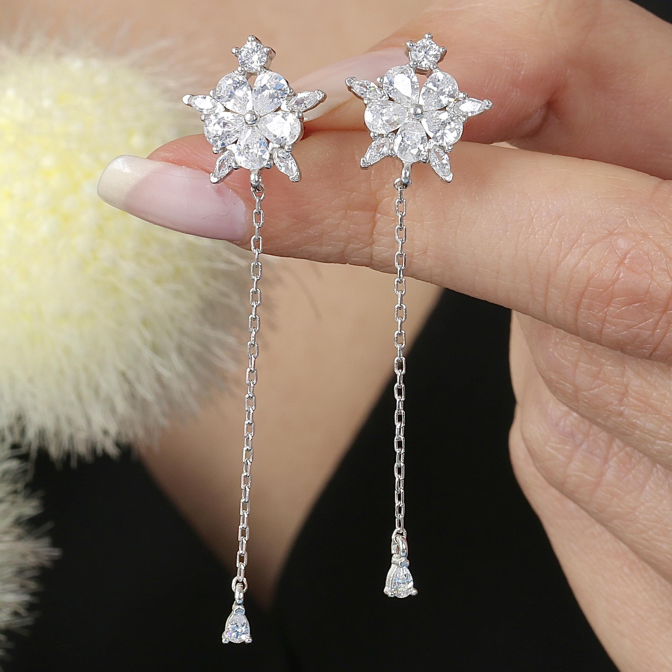 Drop Recital Trend Silver Earrings