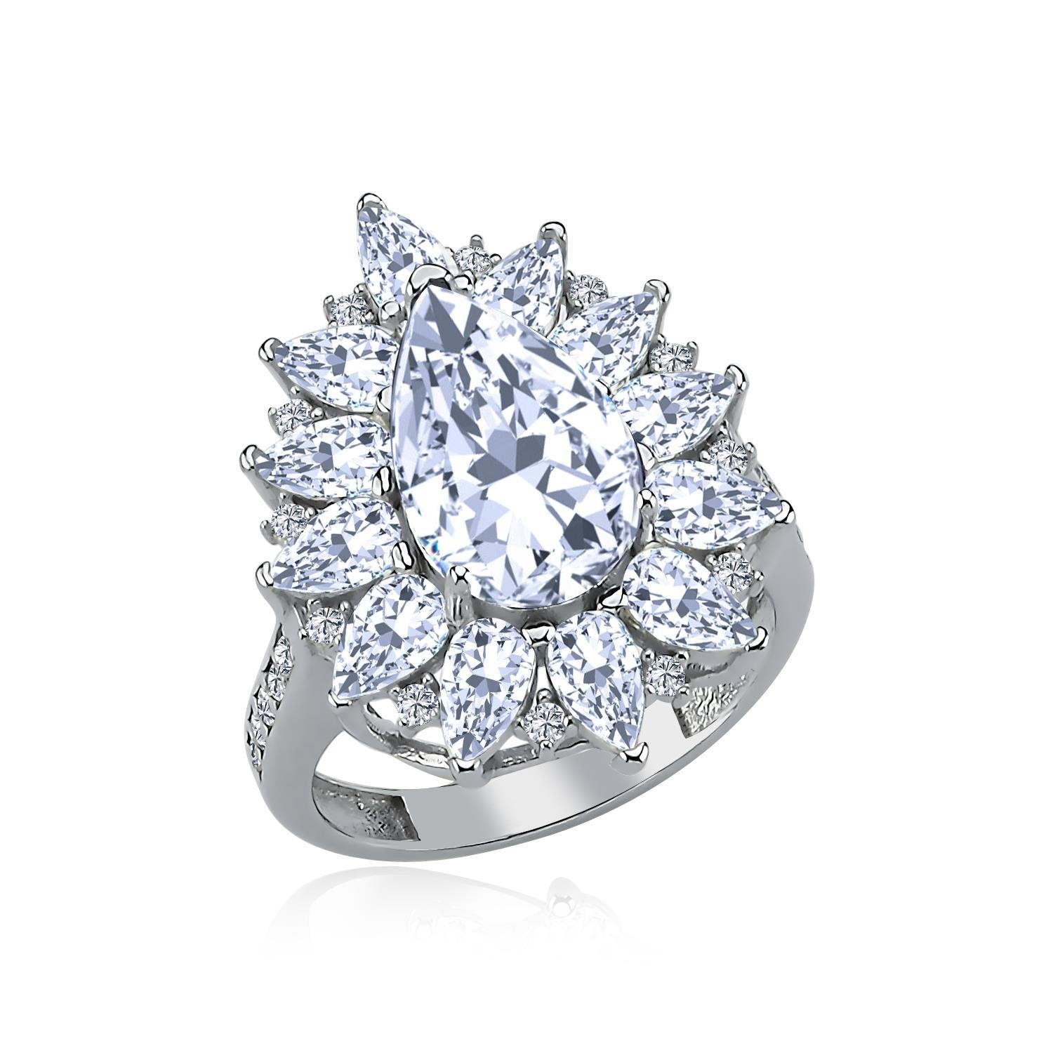 Effective Diamond London Passion Sparkling Silver Ring