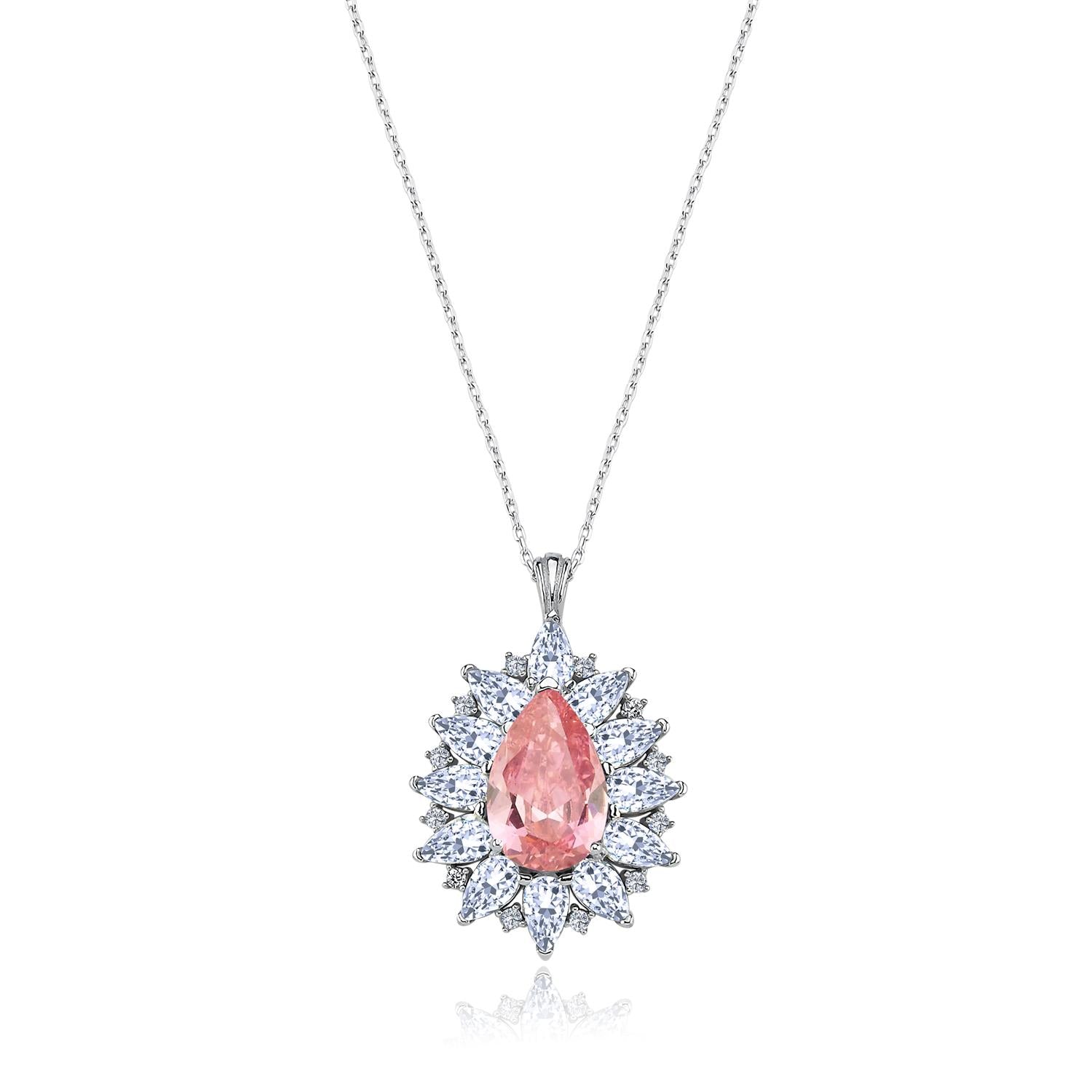 Effective Diamond London Passion Pink Necklace