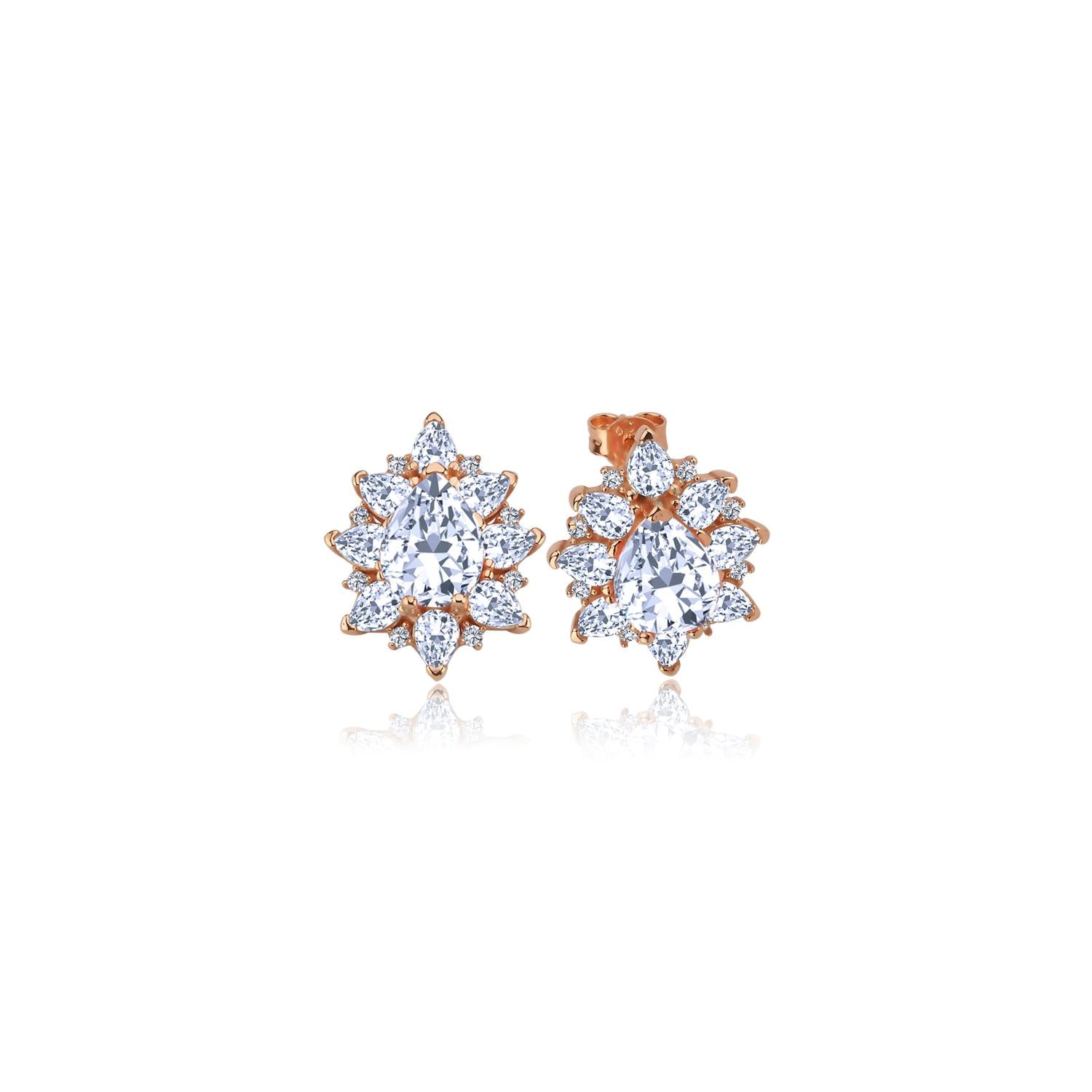 Effective Diamond London Passion Sparkling Silver Earrings