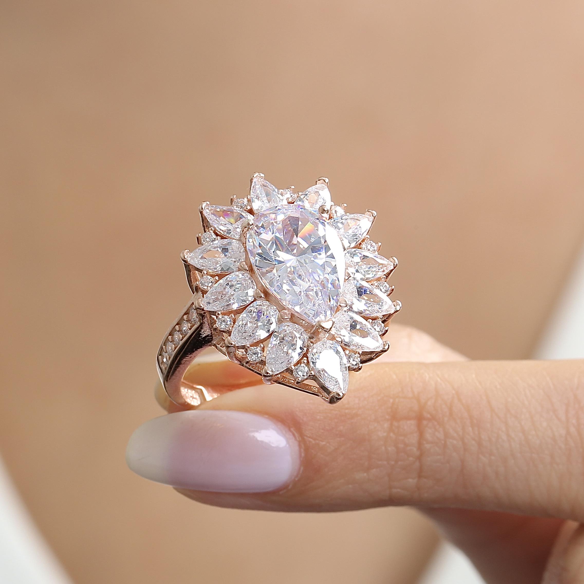 Effective Diamond London Passion Sparkle Rose Gold Ring